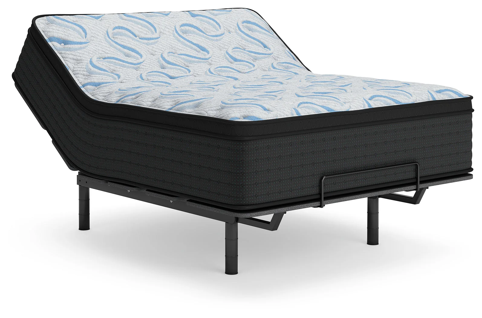 Elite Springs Plush Gray/Blue Queen Mattress - Image 7