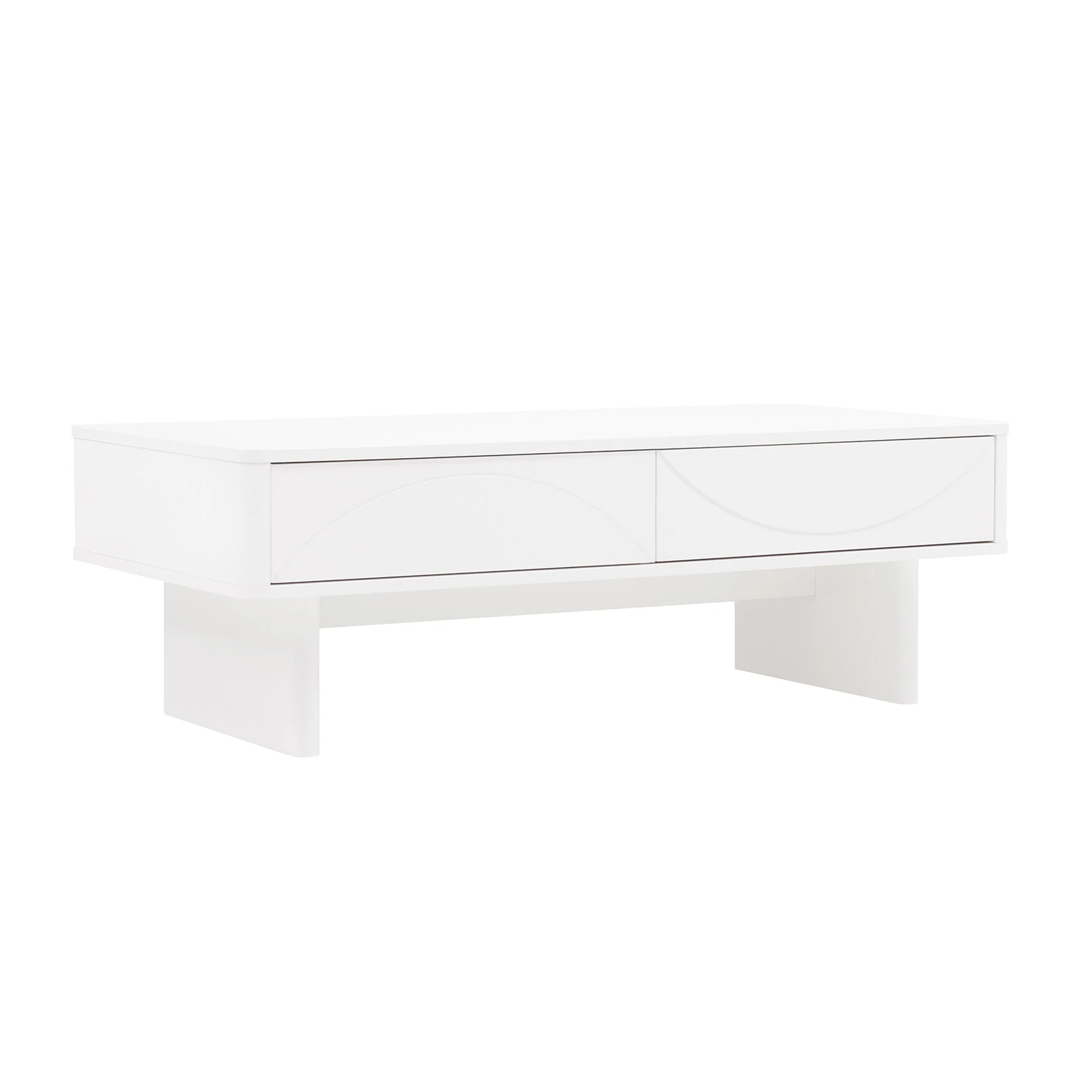 Ella 47.2" Coffee Table in White - Image 6