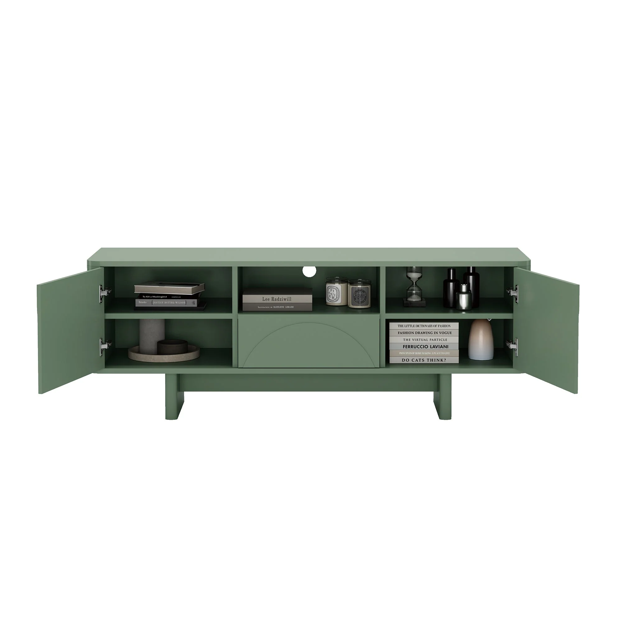 Ella 59" TV Stand in Sage Green - Image 13