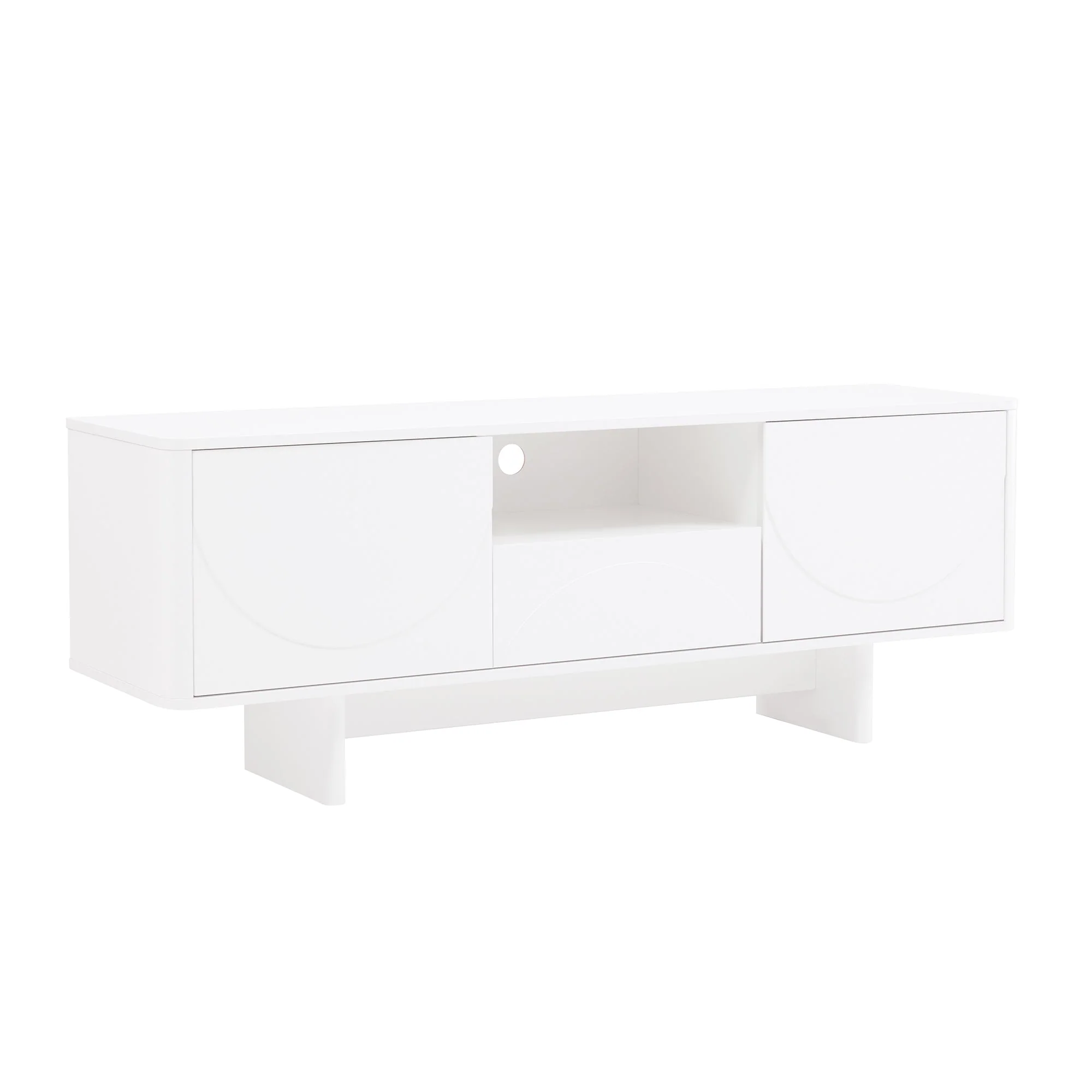 Ella 59" TV Stand in White - Image 8