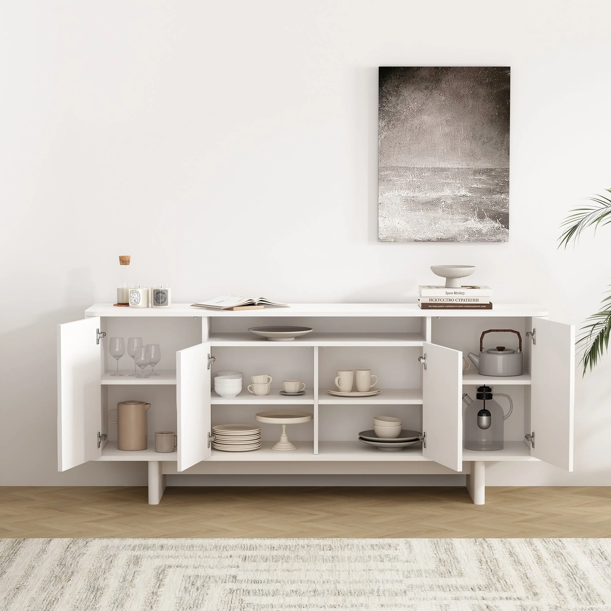 Ella 70.86" Sideboard in White - Image 5