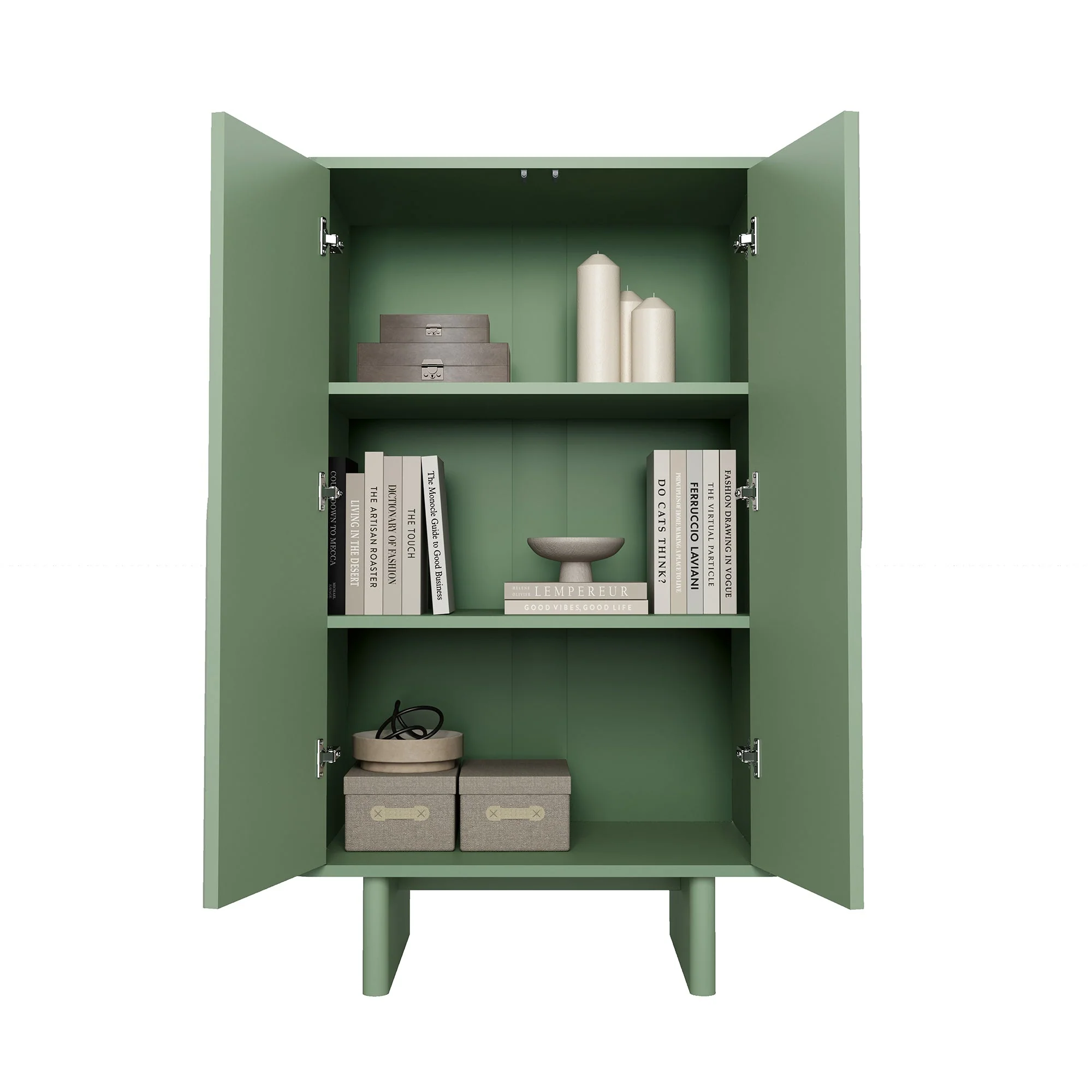 Ella Accent Cabinet in Sage Green - Image 12