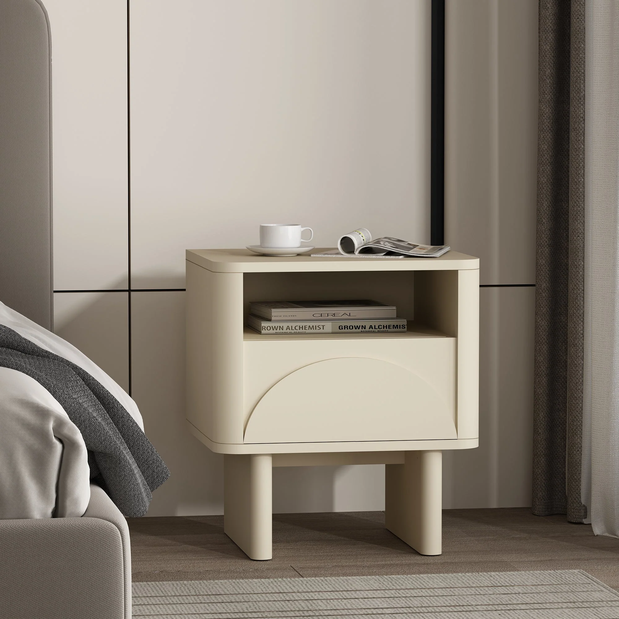 Ella Nightstand in Cream - Image 2