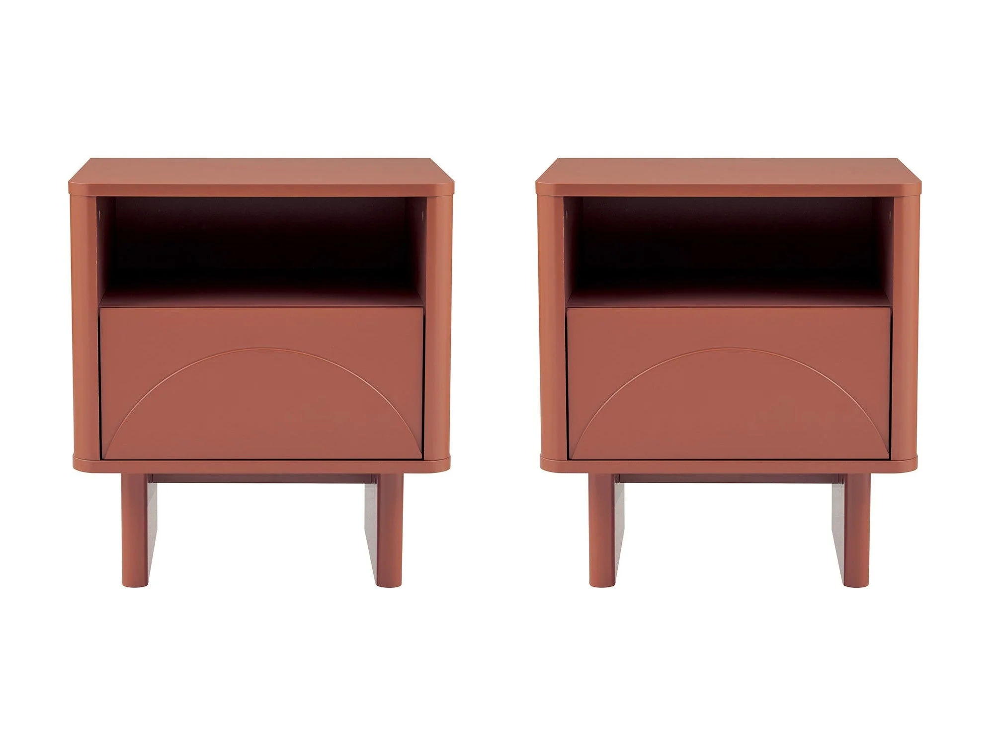 Ella Nightstand in Terracotta (set of 2)