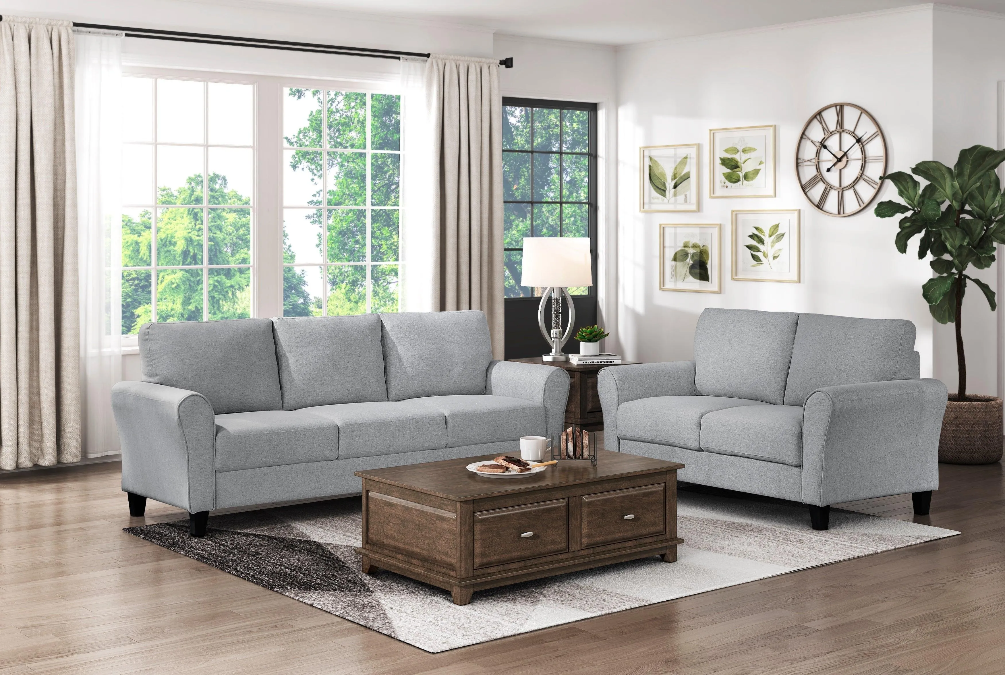 Ellery Dark Gray Sofa - Image 2