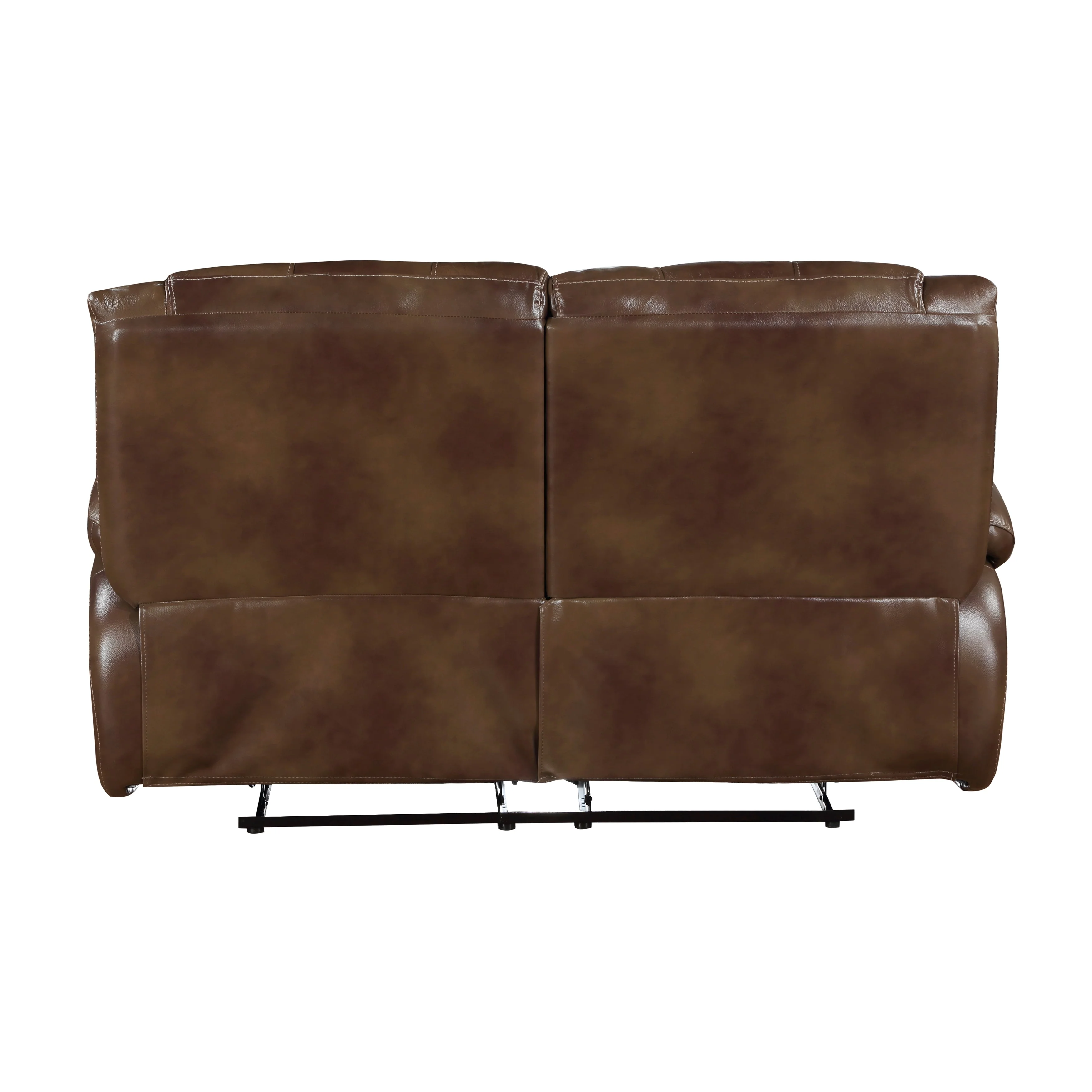 Ellicott Brown Leather Double Reclining Living Room Set - Image 10