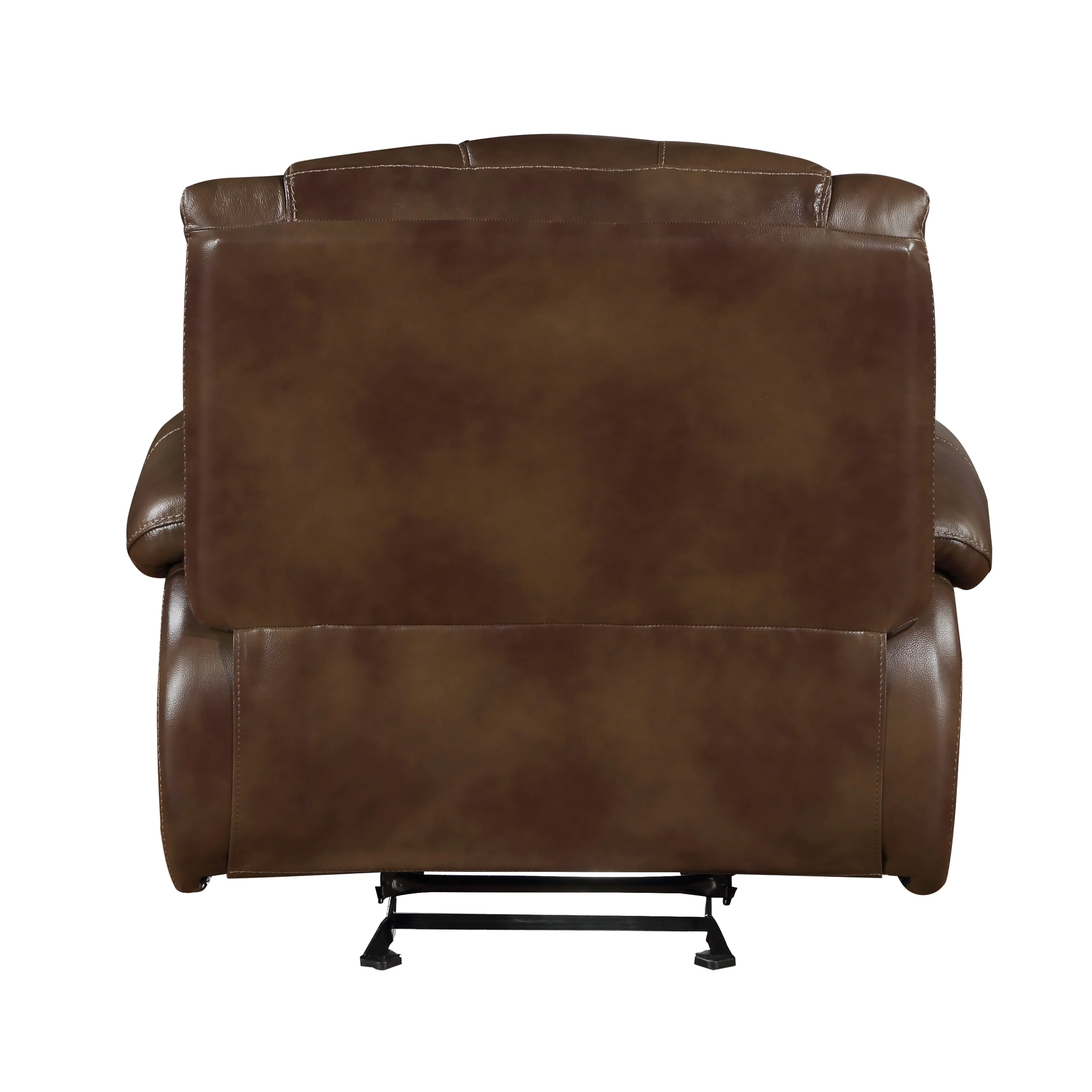 Ellicott Brown Leather Double Reclining Living Room Set - Image 14