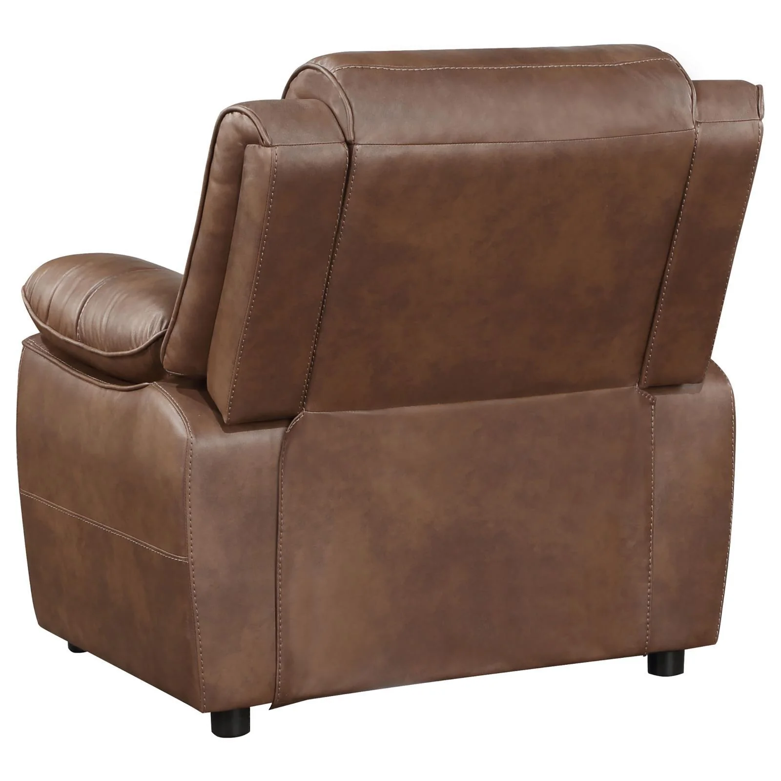 Ellington Dark Brown Upholstered Padded Arm Accent Chair - Image 5
