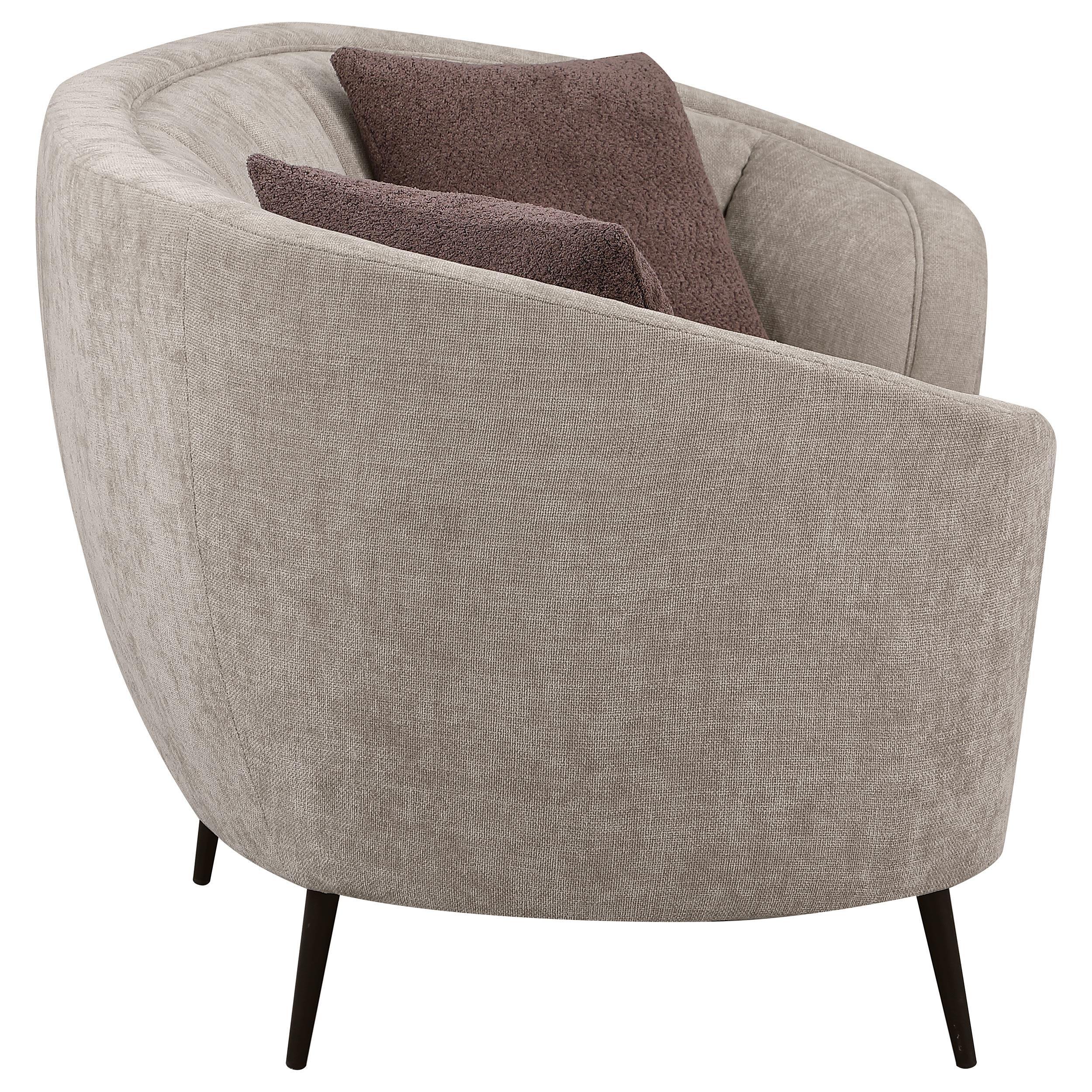 Ellorie 2-piece Upholstered Curved Sofa Set Beige - Image 10