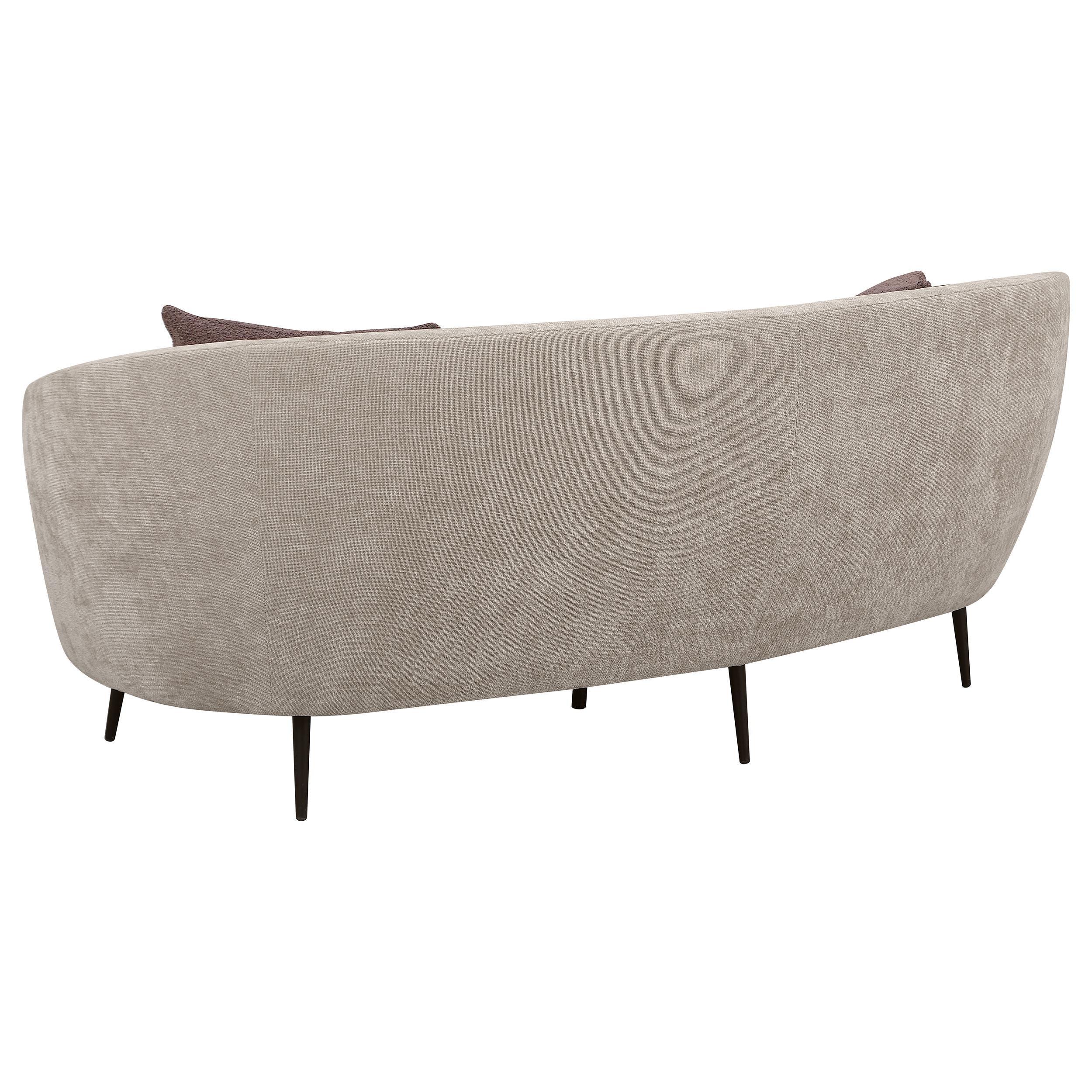 Ellorie 3-piece Upholstered Curved Sofa Set Beige - Image 5