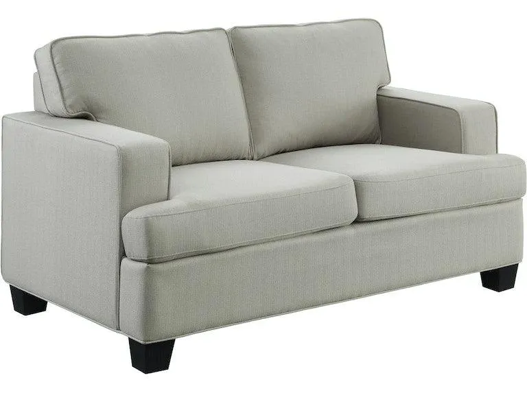 Elmont Khaki Loveseat - Image 3