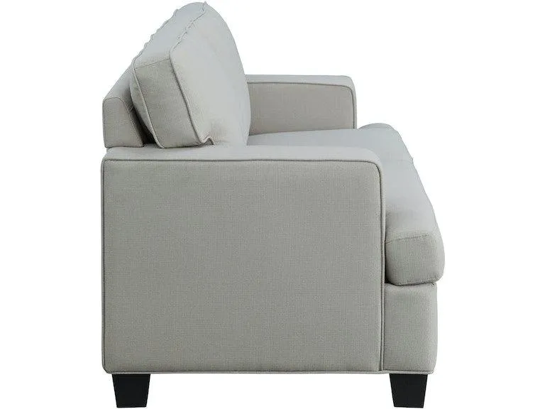 Elmont Khaki Loveseat - Image 4