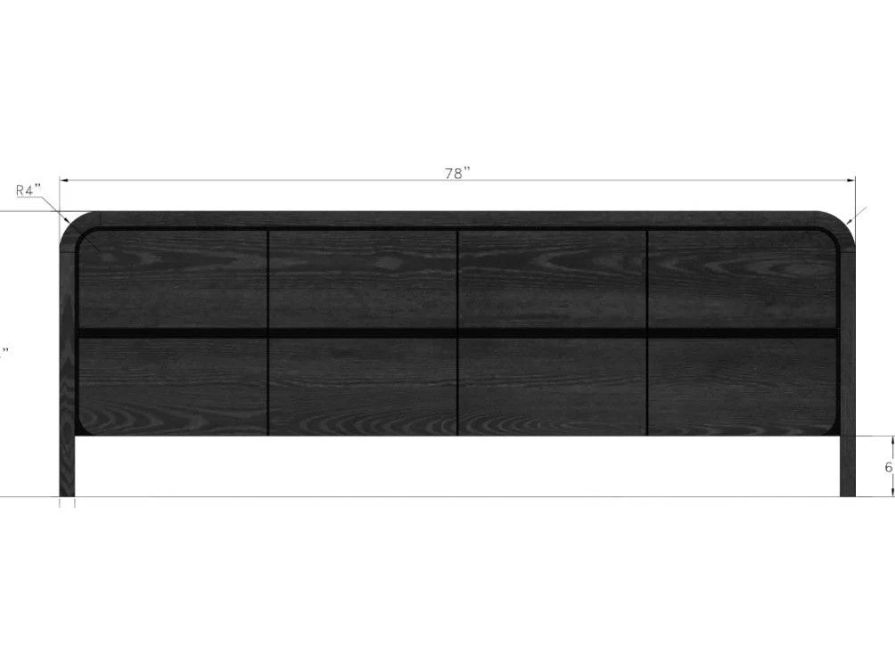 Elora Jet 78" Entertainment Console
