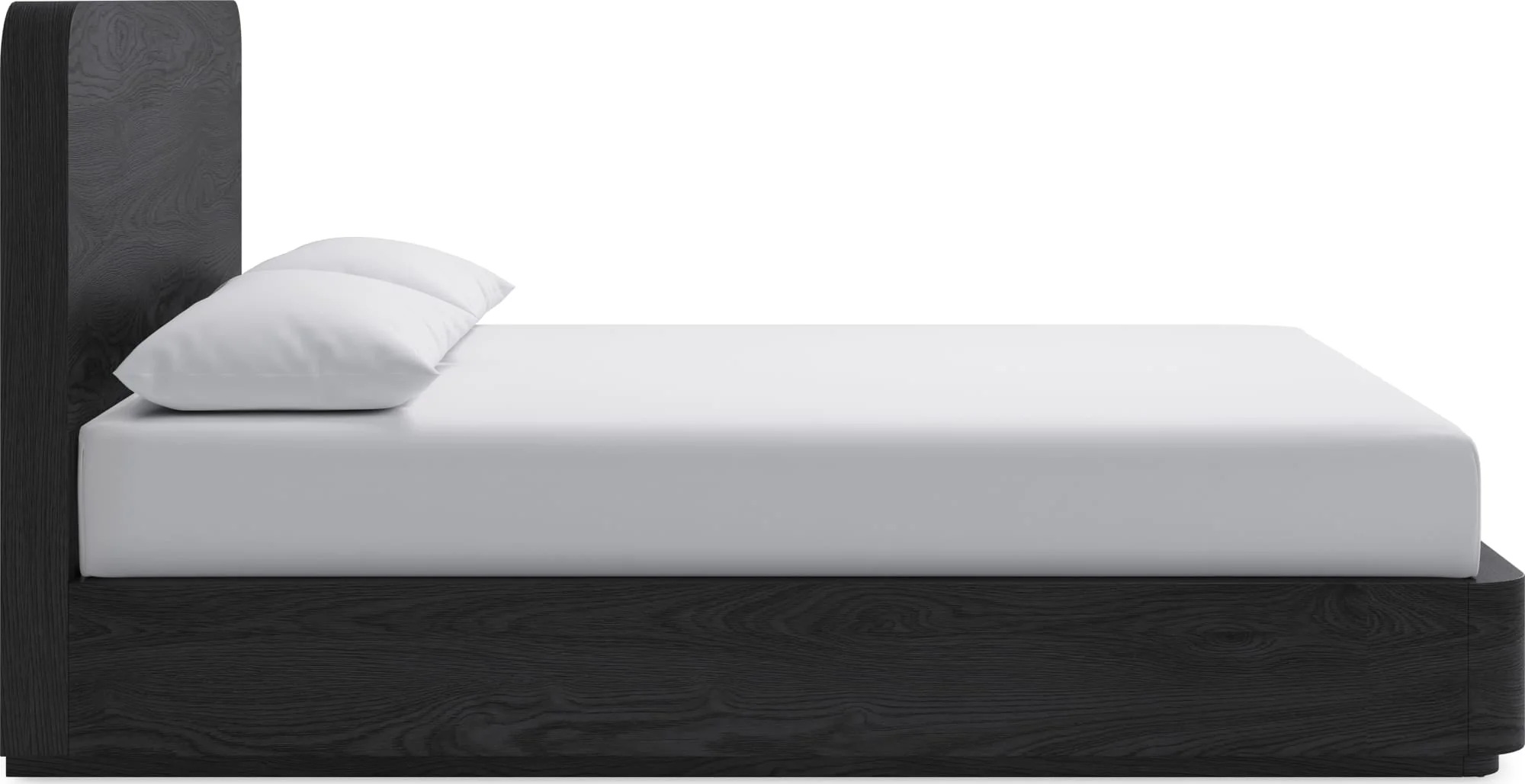 Elora Jet Full Ash Wood Platform Bed - Image 4