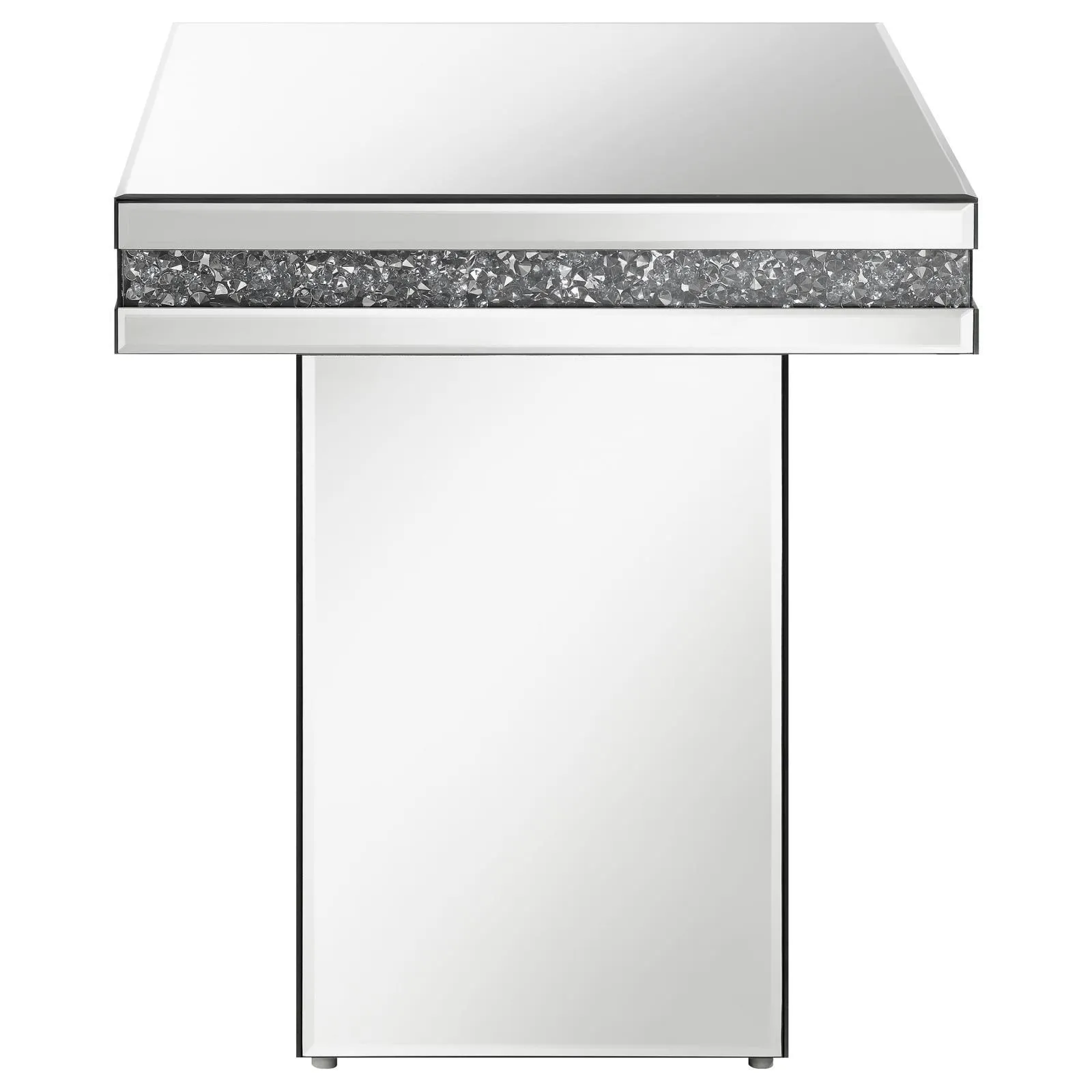 Elora Mirror Pedestal Square Top Accent Table - Image 3