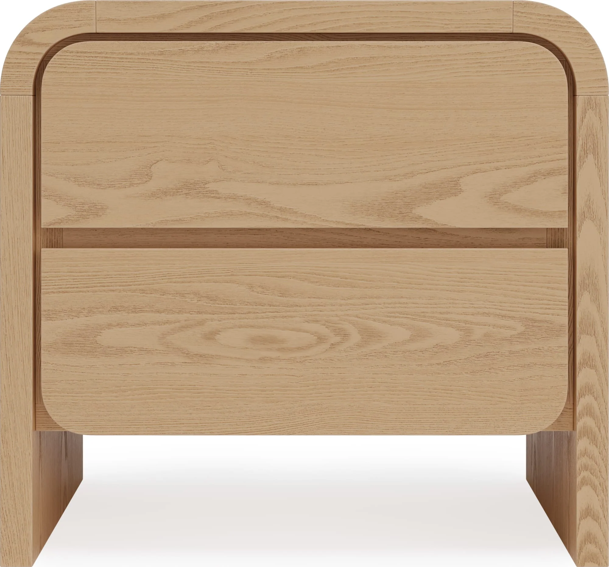 Elora Timber Two Drawer Nightstand - Image 3