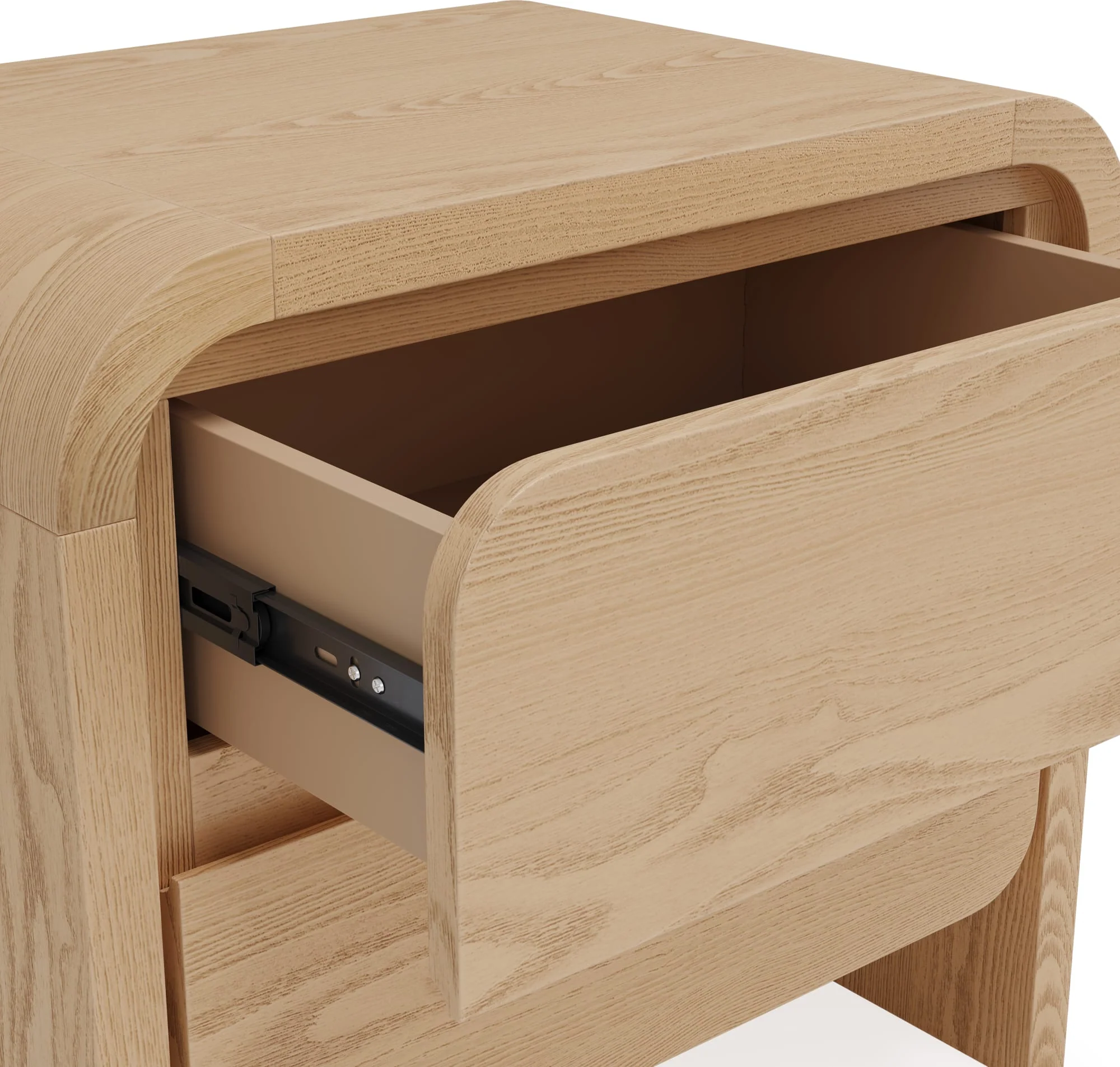 Elora Timber Two Drawer Nightstand - Image 6
