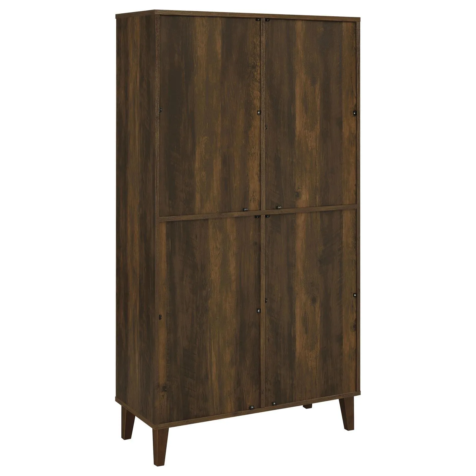 Elouise Dark Pine 4-Door Engineered Wood Tall Accent Cabinet - Image 5
