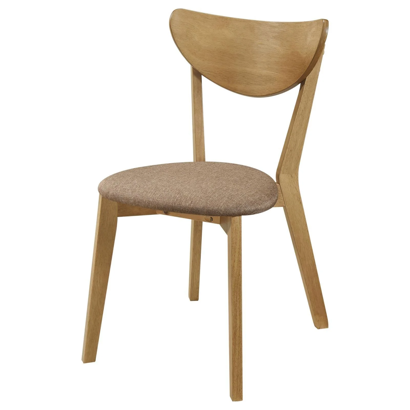 Elowen Dining Side Chair Light Walnut and Brown (Set of 2) - Image 5