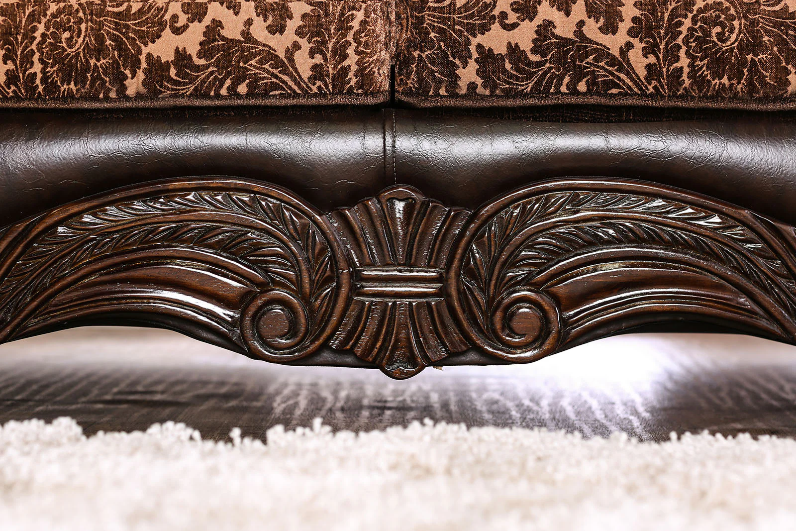 Elpis Brown/Espresso Sofa & Loveseat - Image 6