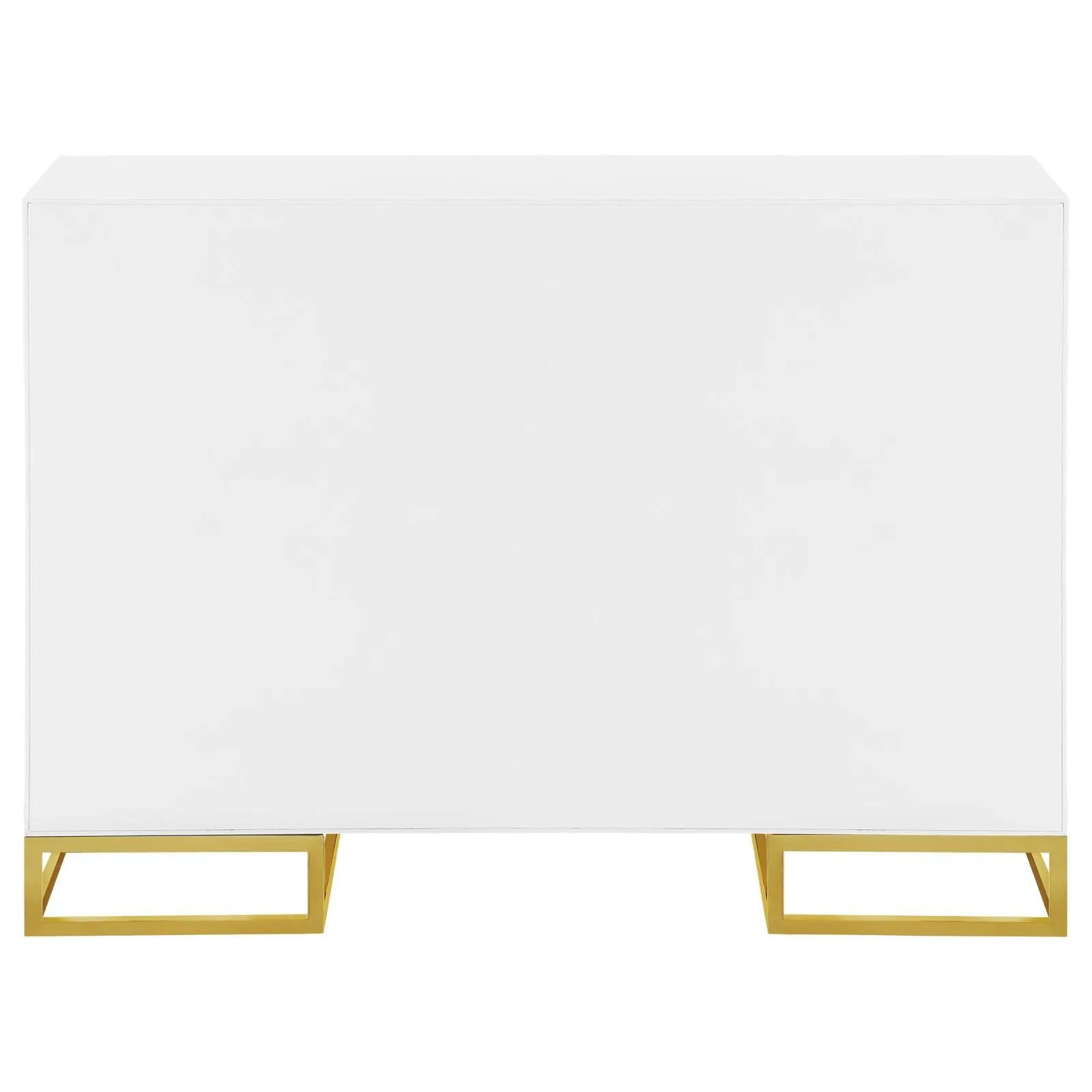 Elsa White/Gold 2-Door Accent Cabinet with Adjustable Shelves - Image 7