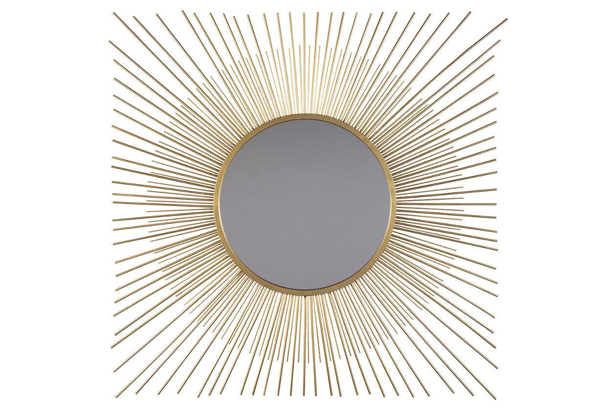 Elspeth Gold Finish Accent Mirror - Image 2