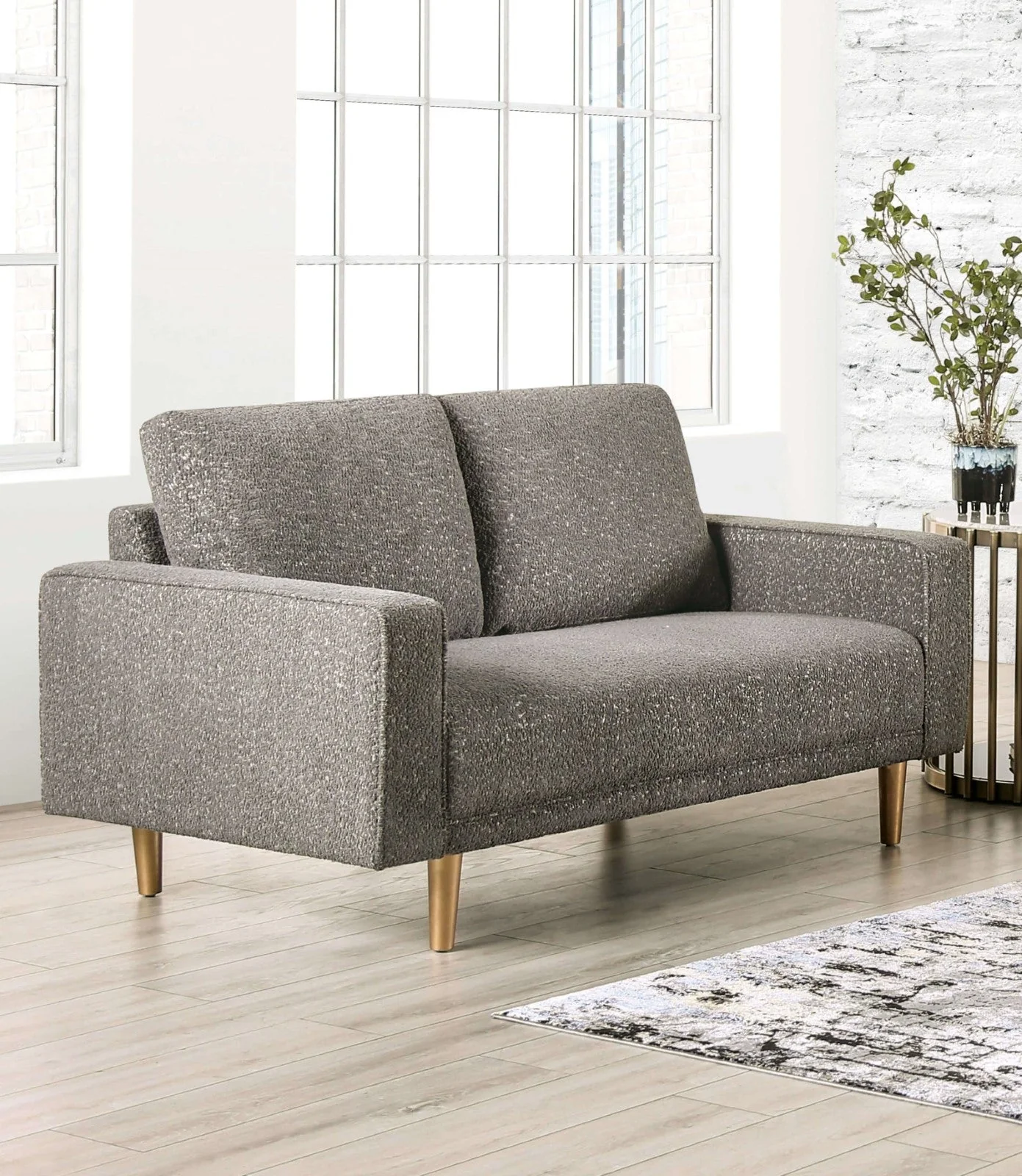Elverum Charcoal Gray Sofa & Loveseat - Image 3