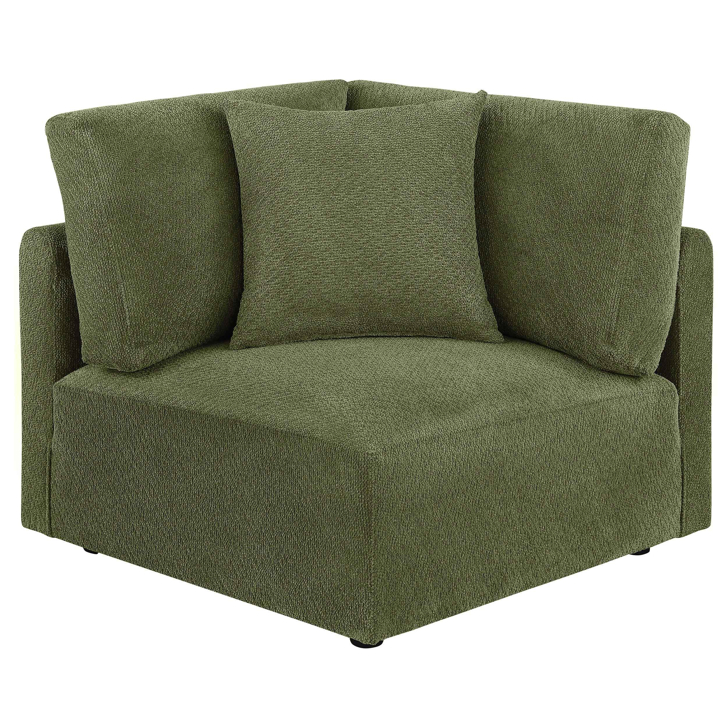 Elysia Green 6-piece Chenille Upholstered Modular Sectional Sofa - Image 10