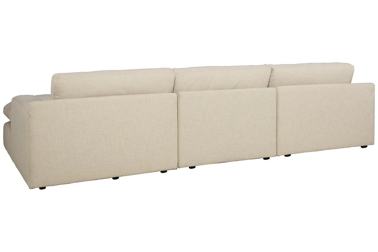 Elyza Linen 3-Piece Right Arm Facing Chaise Sectional - Image 4