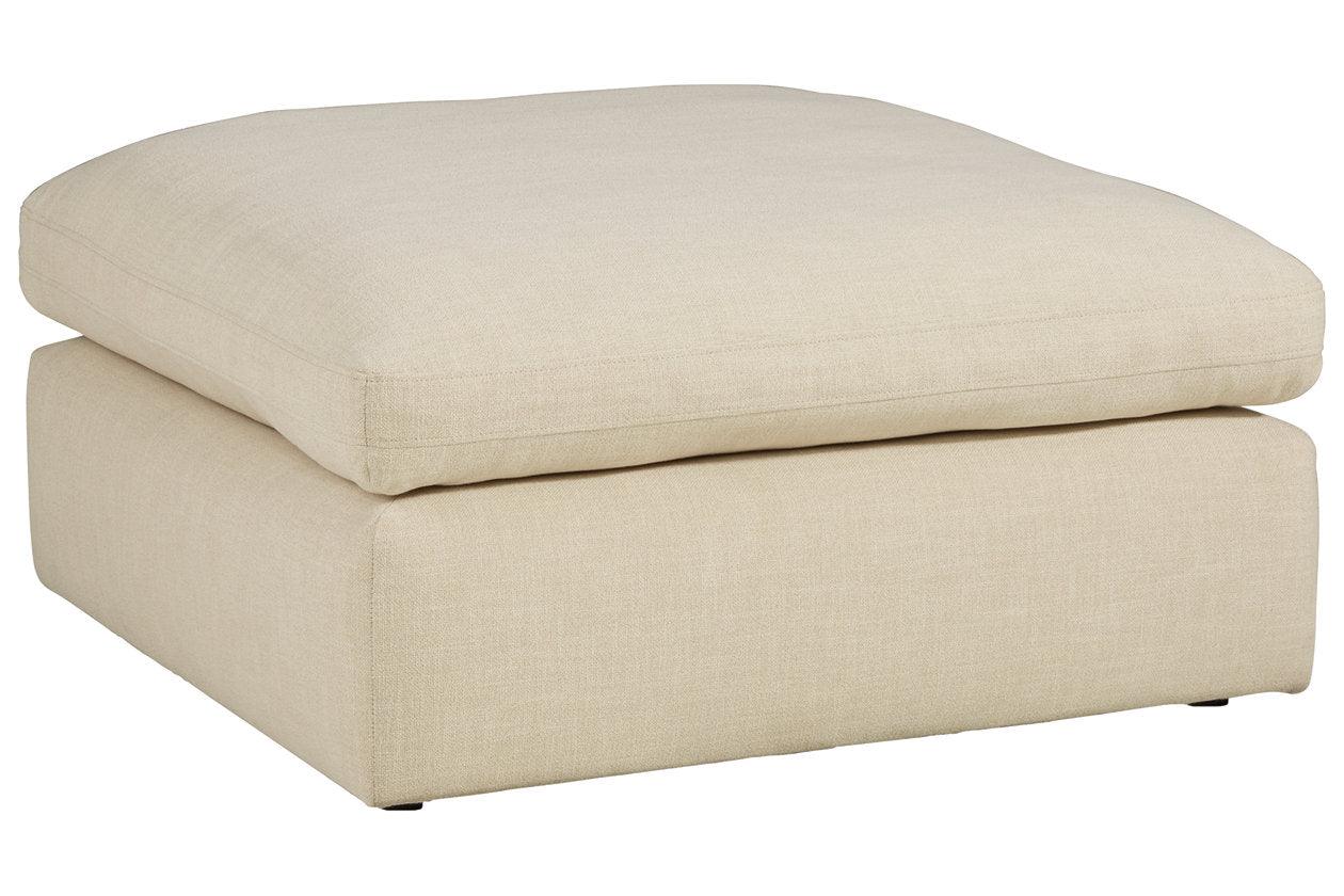 Elyza Linen Oversized Accent Ottoman - Image 2