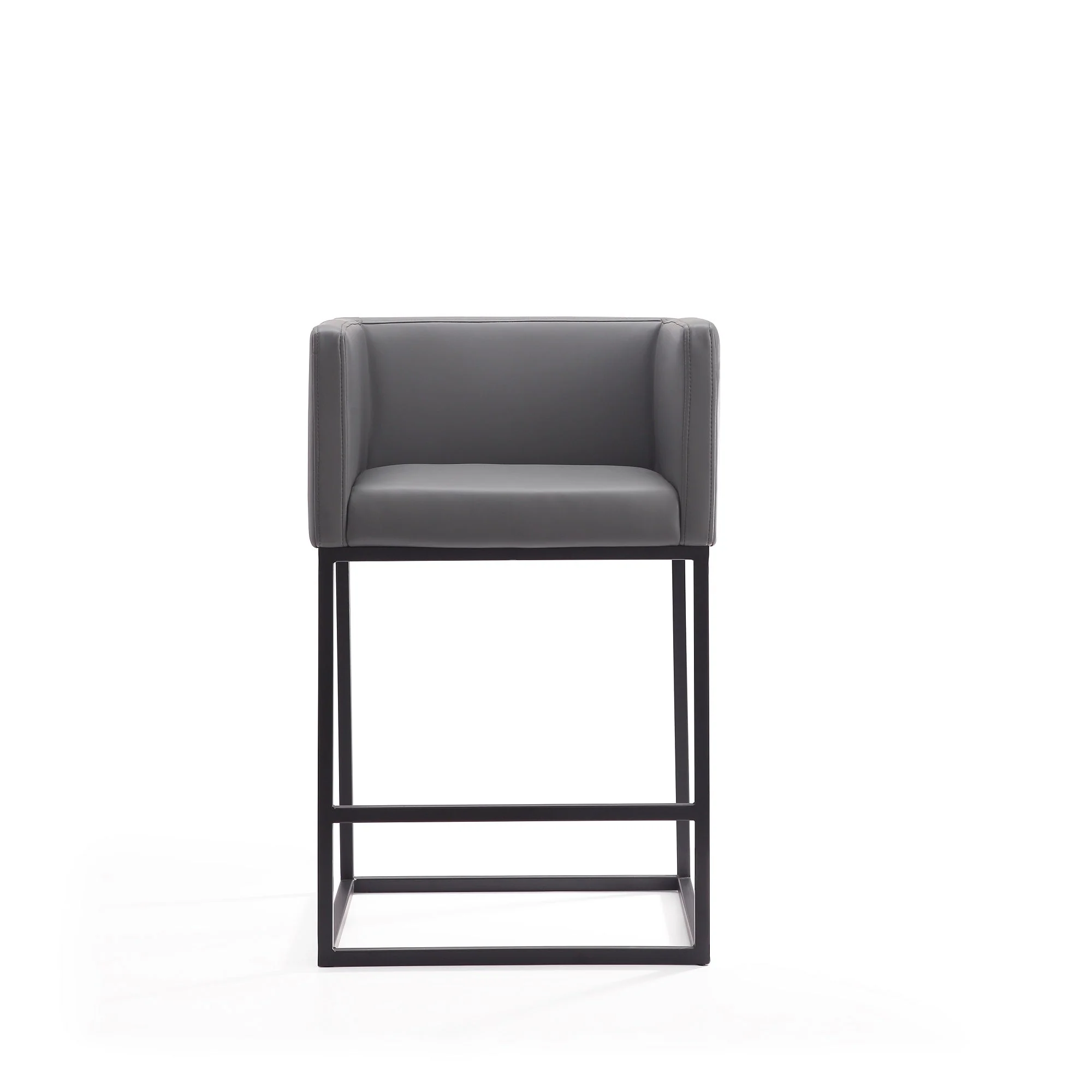 Embassy Counter Stool in Grey and Black (set of 2) - Image 5
