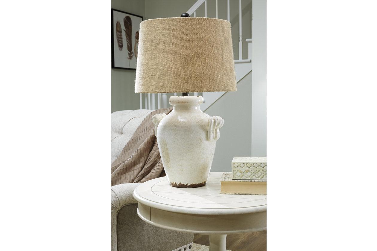Emelda Cream Table Lamp - Image 3
