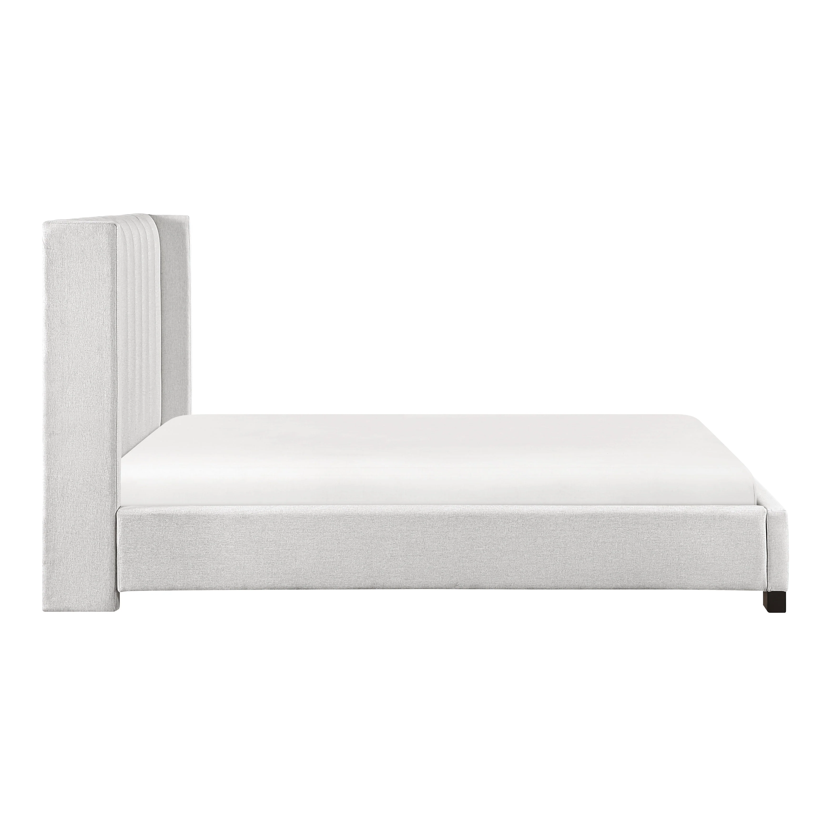 Emerson Beige Upholstered Full Bed - Image 5