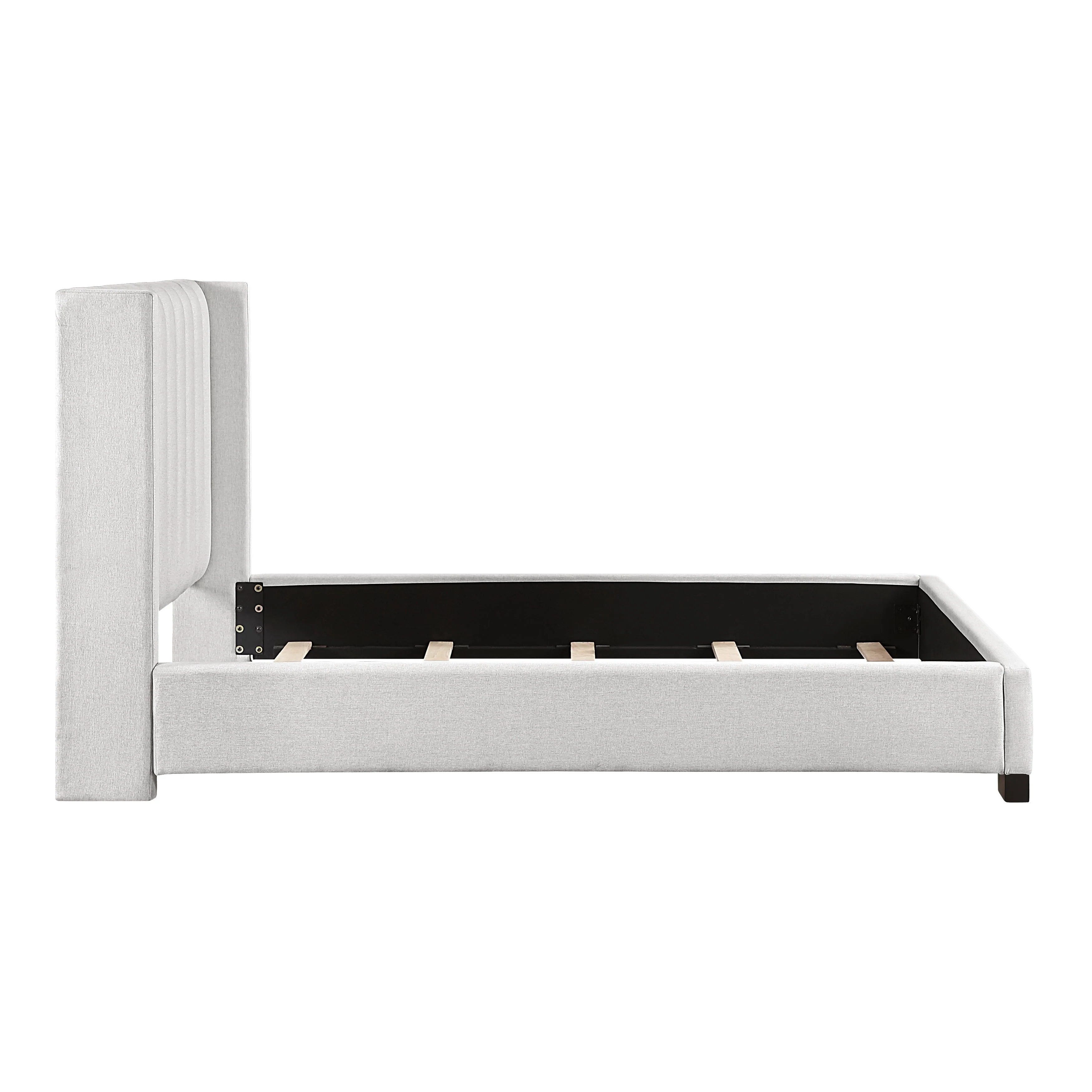 Emerson Beige Upholstered Full Bed - Image 6