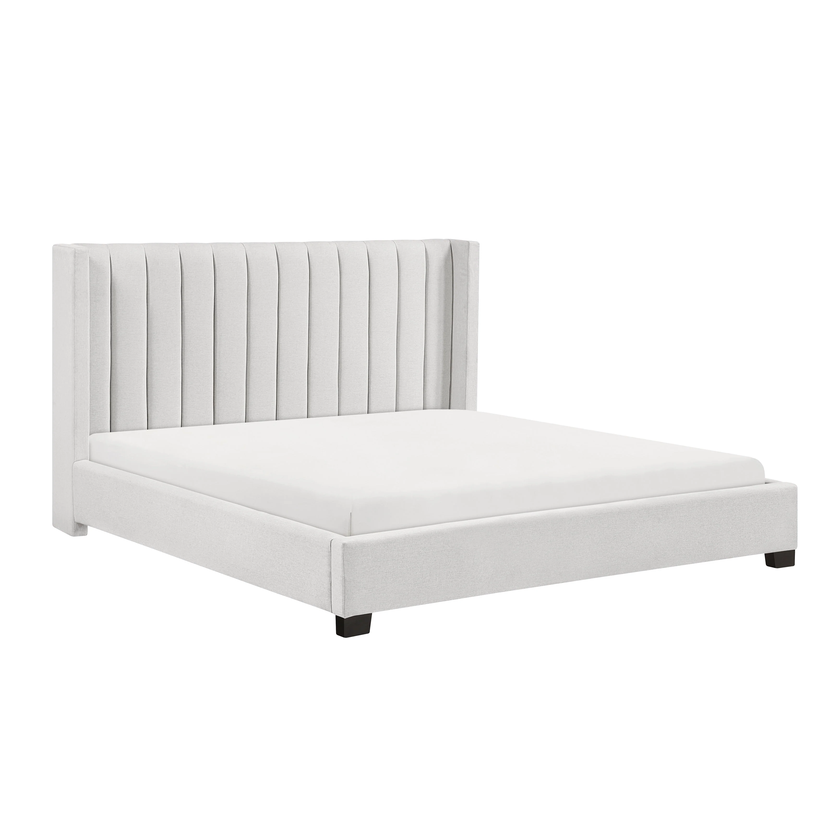 Emerson Beige Upholstered King Bed - Image 3