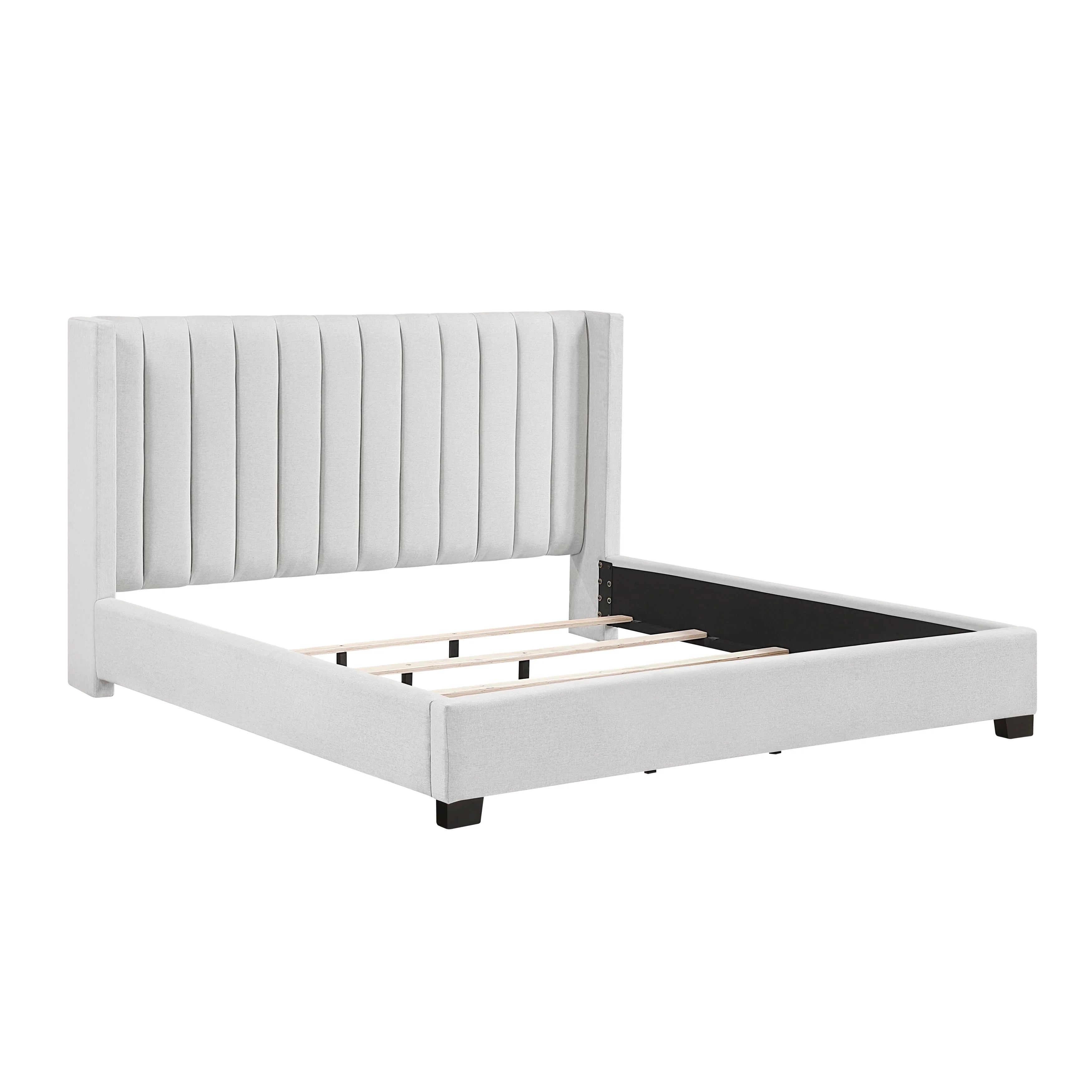 Emerson Beige Upholstered King Bed - Image 4
