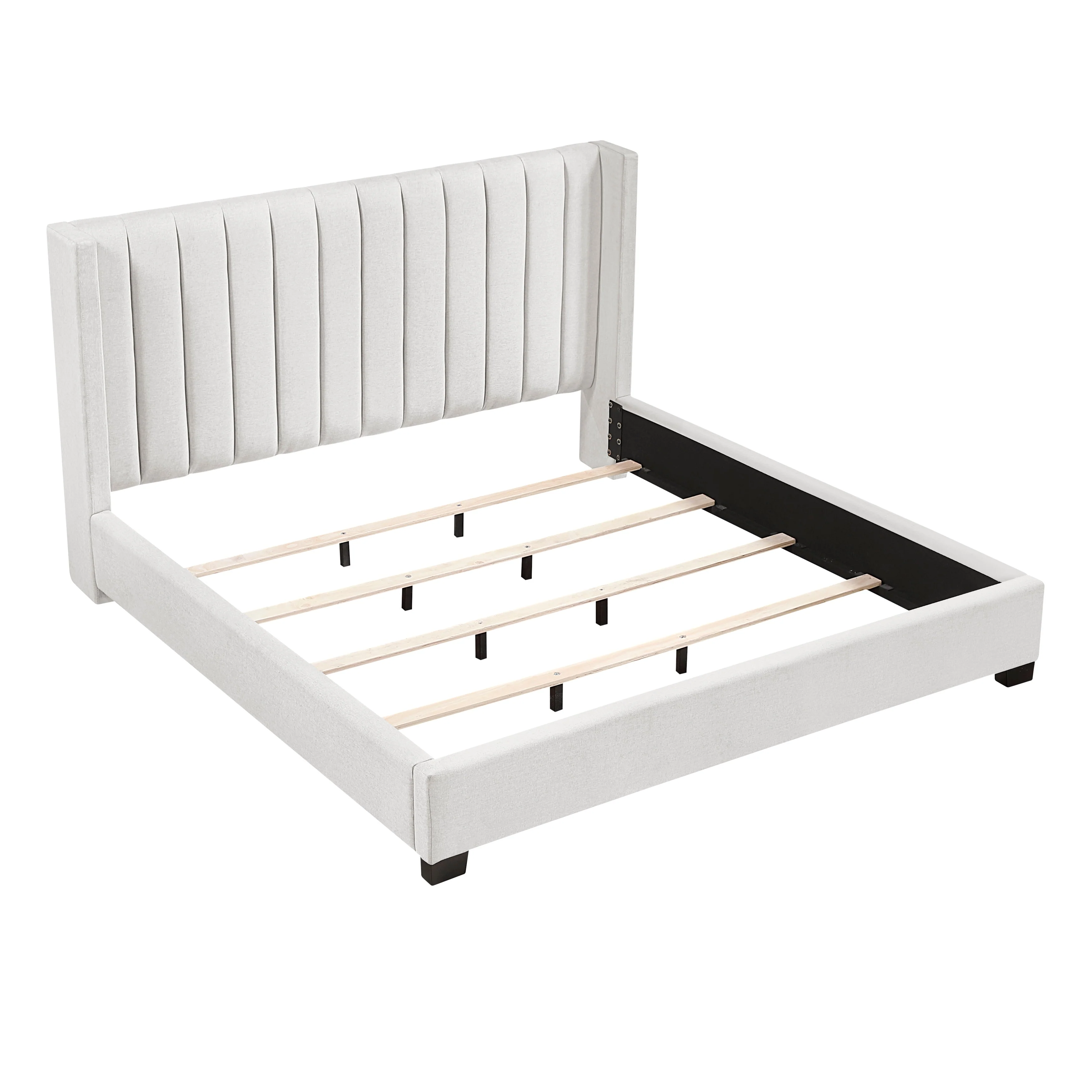 Emerson Beige Upholstered King Bed - Image 8
