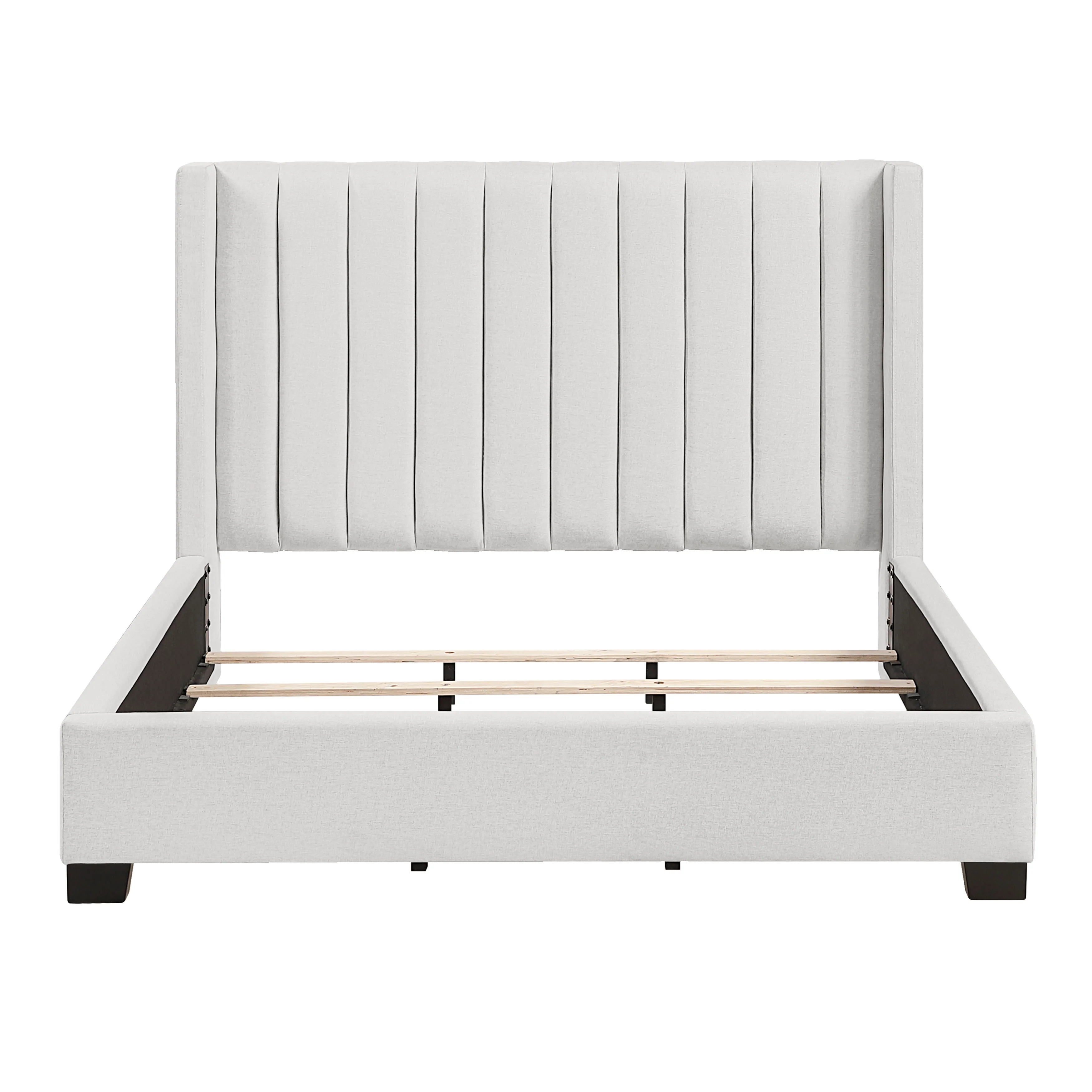 Emerson Beige Upholstered Queen Bed - Image 2