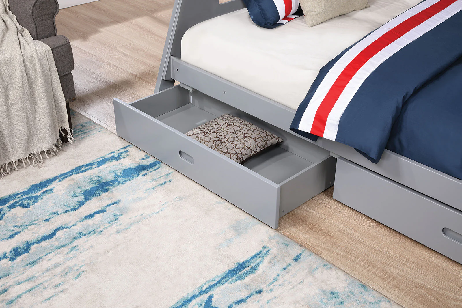 Emilee Gray Twin/Full Bunk Bed - Image 4