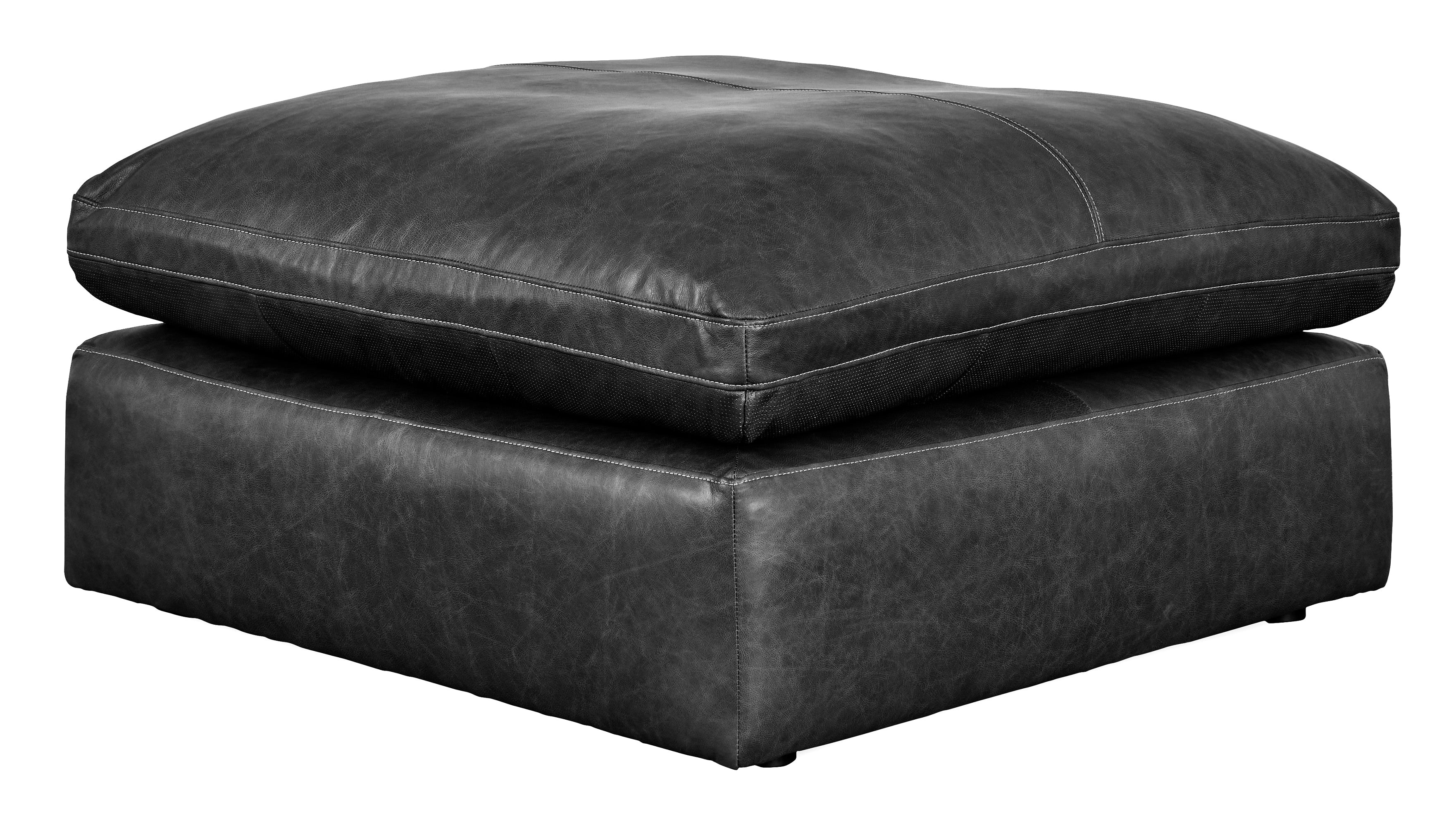 Emilia Black Leather 6-Piece Modular Sectional - Image 13