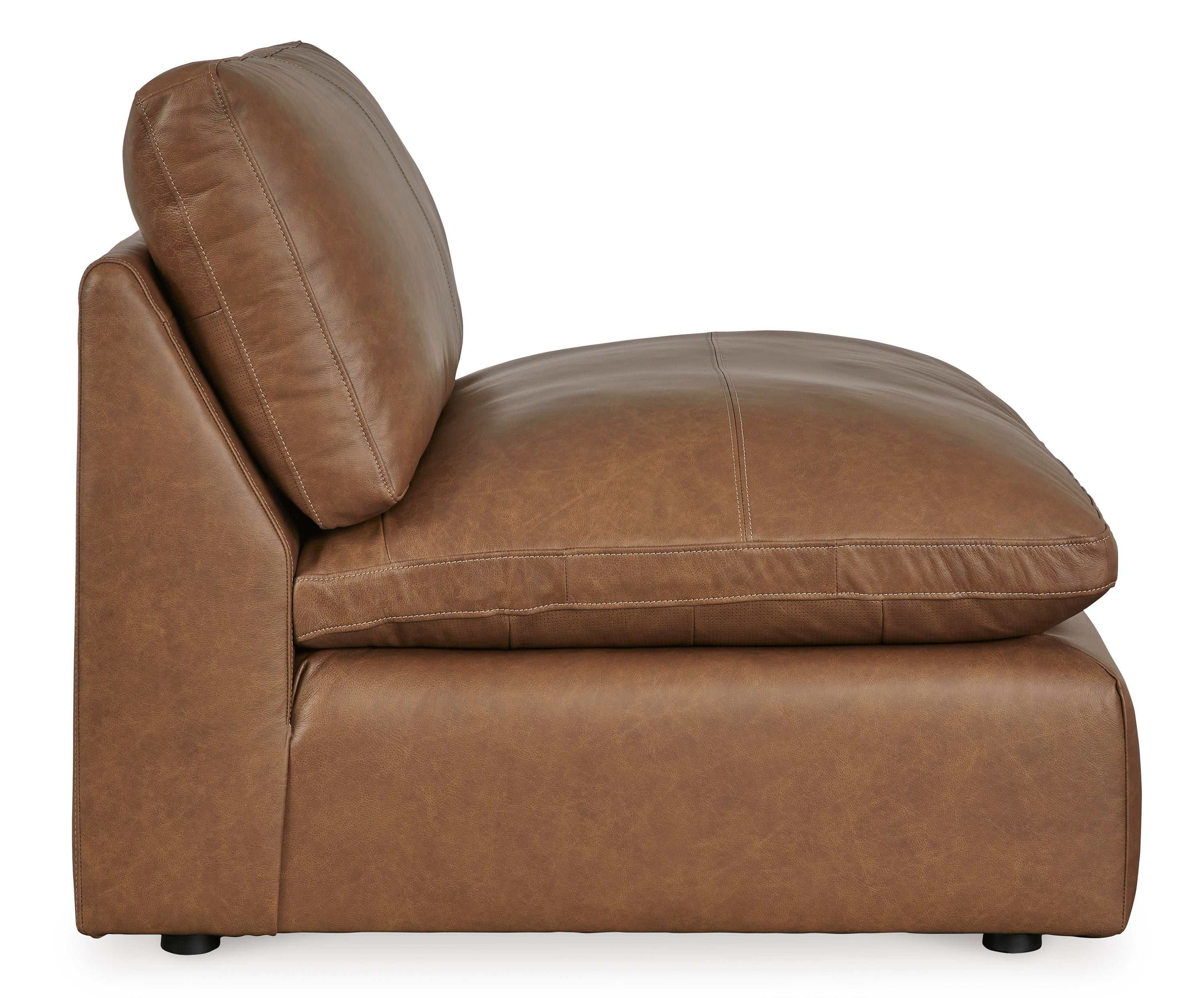 Emilia Caramel Leather Modular Sofa and Loveseat - Image 10