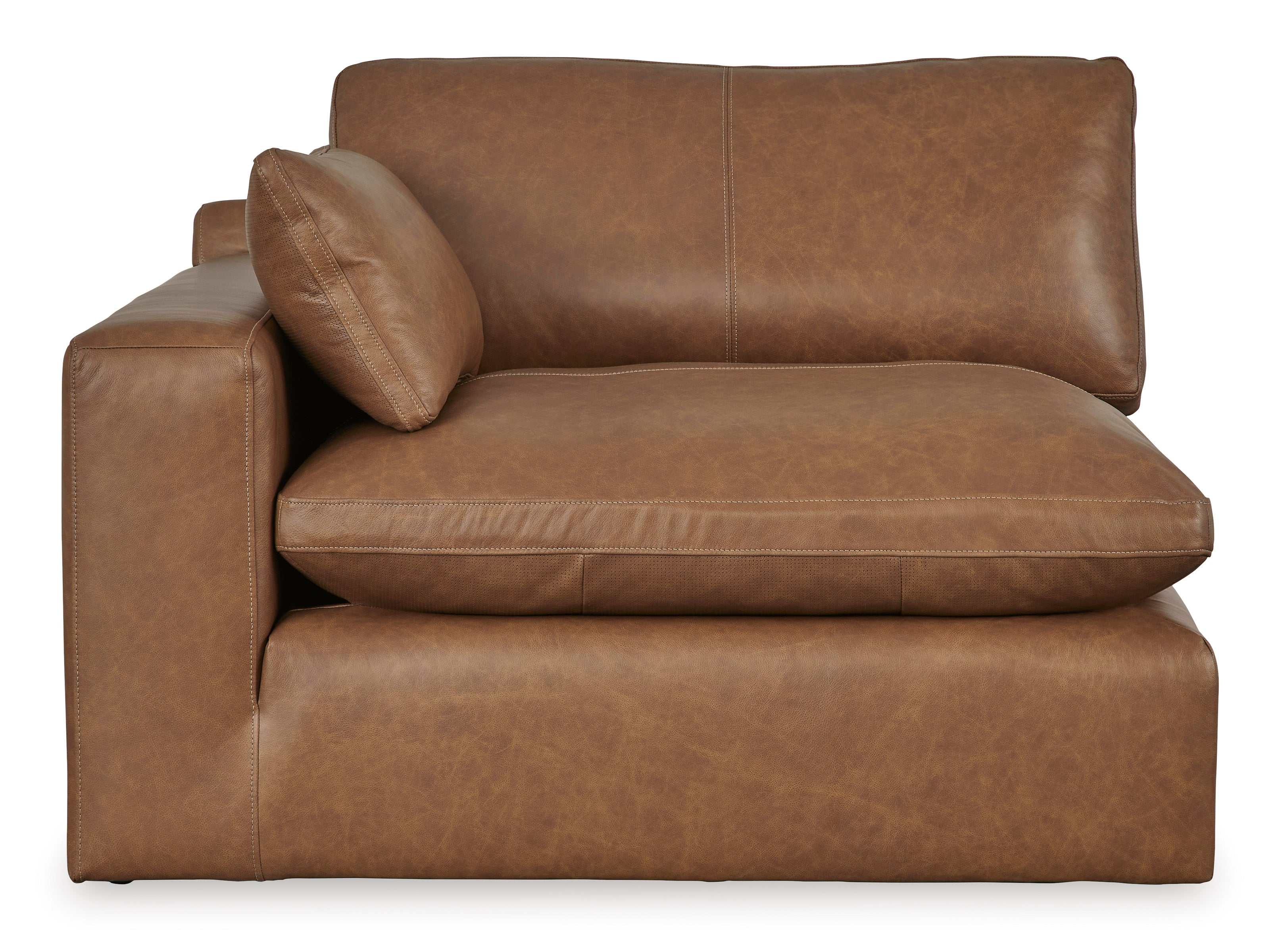 Emilia Caramel Leather Modular Sofa and Loveseat - Image 12
