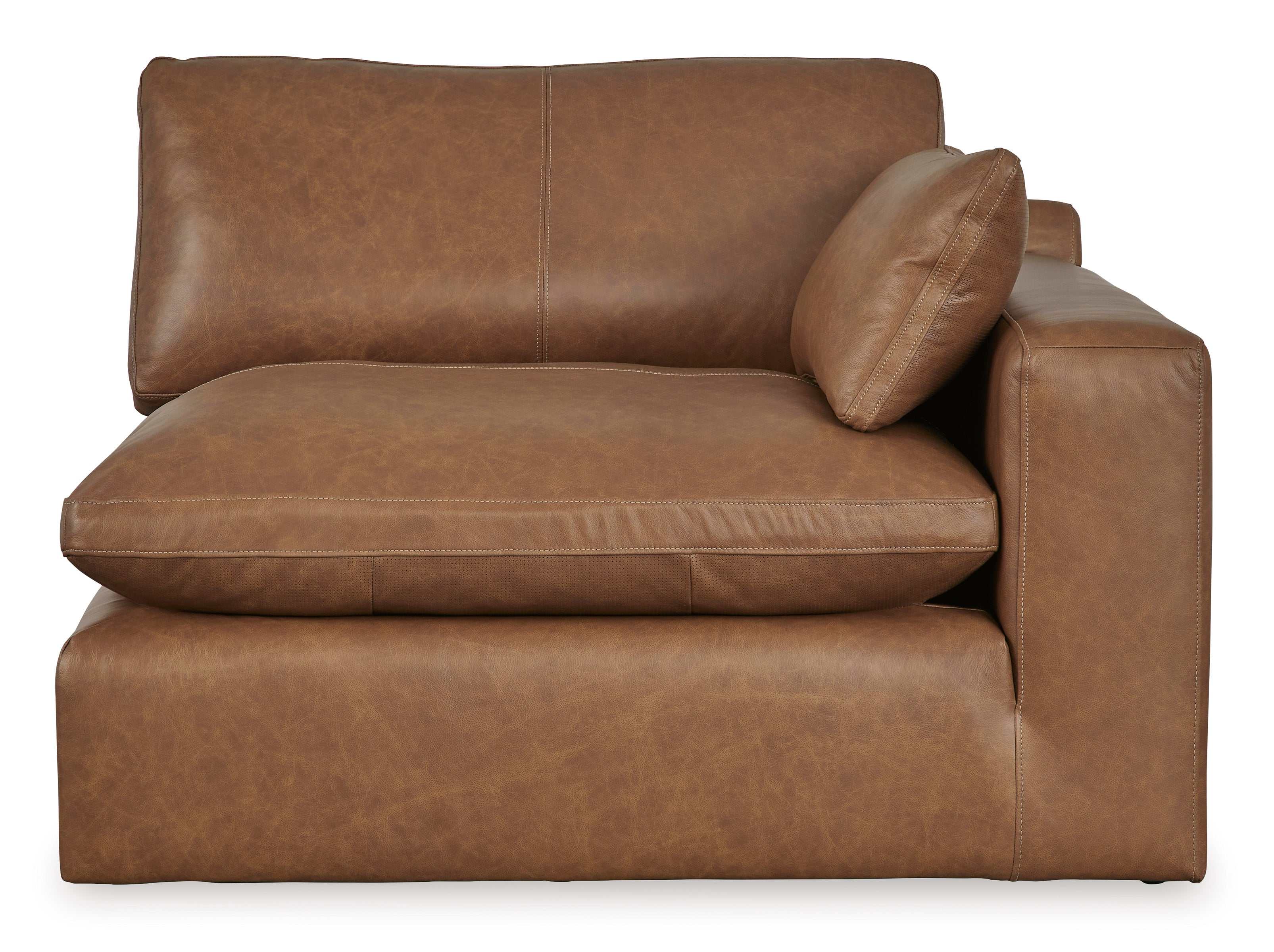Emilia Caramel Leather Modular Sofa and Loveseat - Image 14