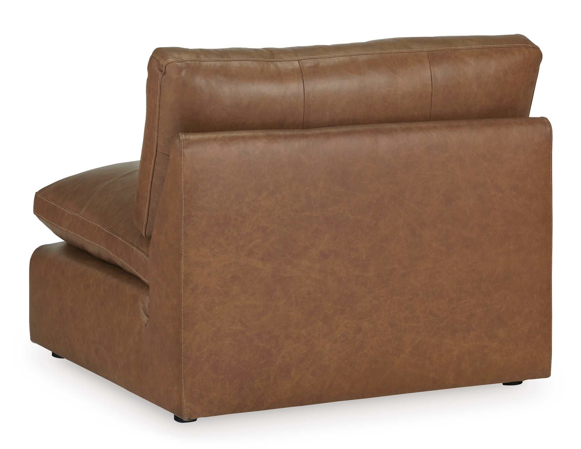 Emilia Caramel Leather Modular Sofa and Loveseat - Image 8