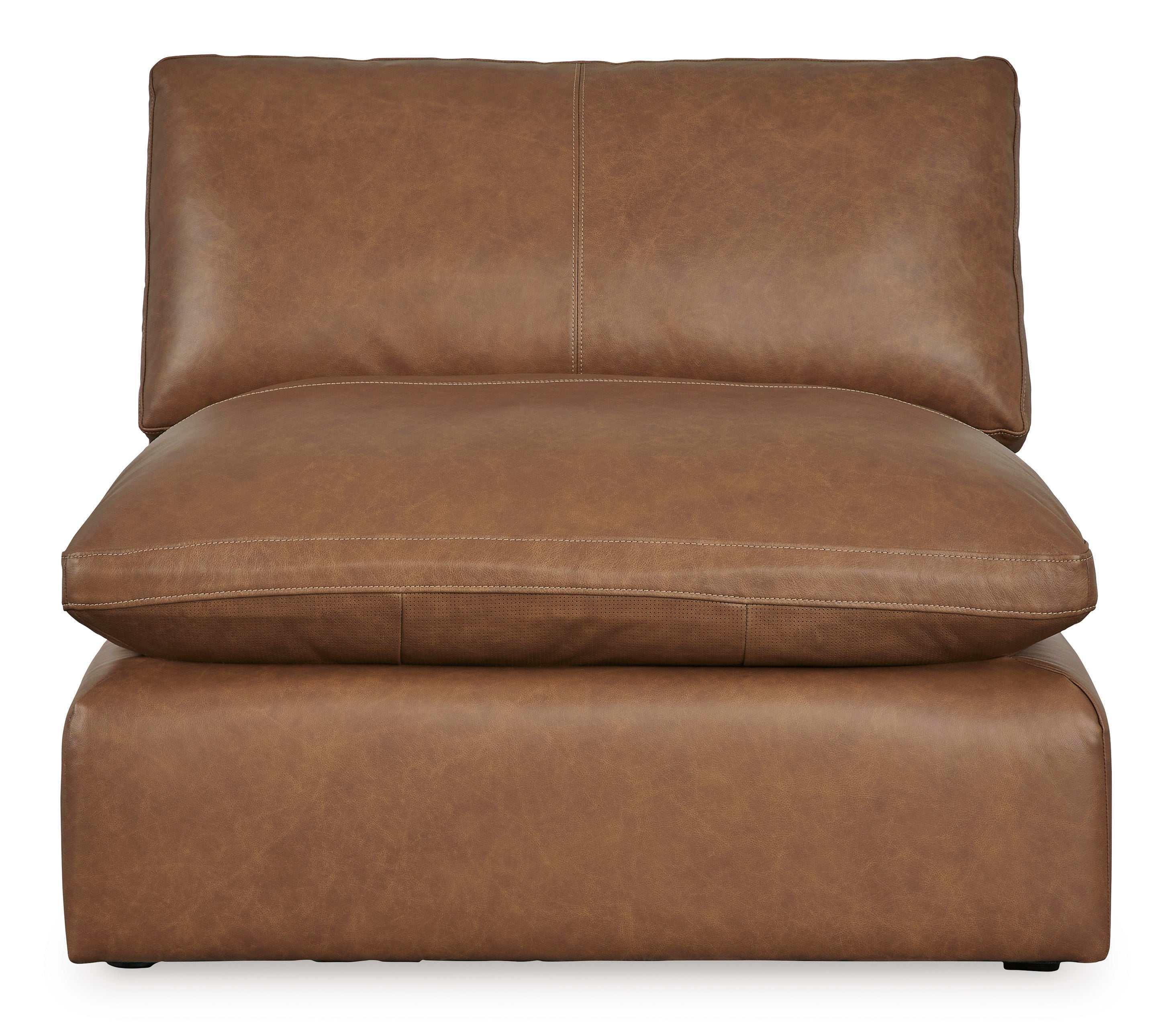 Emilia Caramel Leather Modular Sofa and Loveseat - Image 9