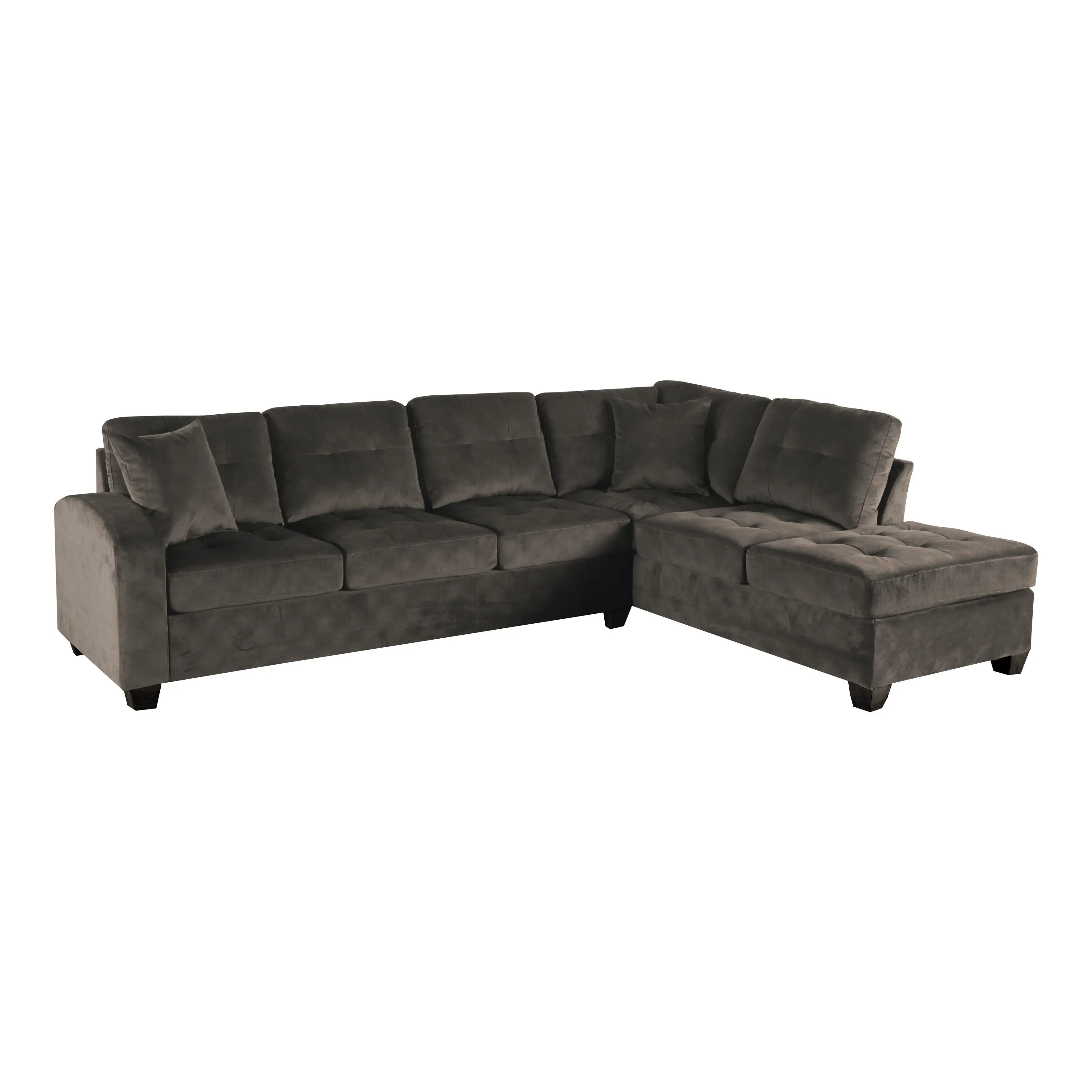 Emilio Chocolate Reversible Sectional - Image 2