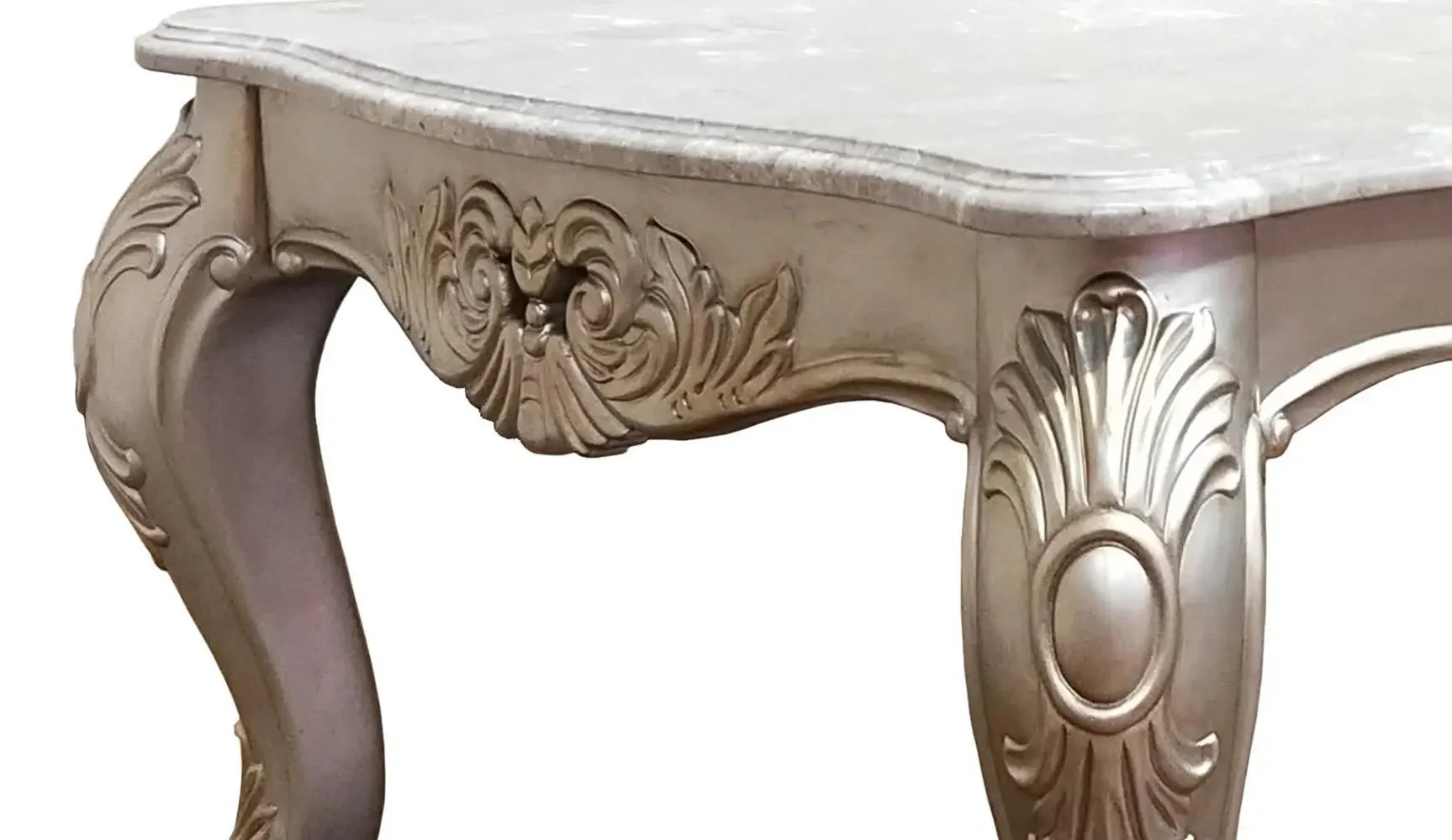 Emily Transitional Style Coffee Table In Champagne Finish Wood - Image 2