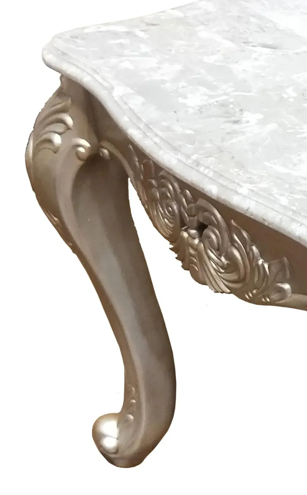 Emily Transitional Style End Table In Champagne Finish Wood - Image 4