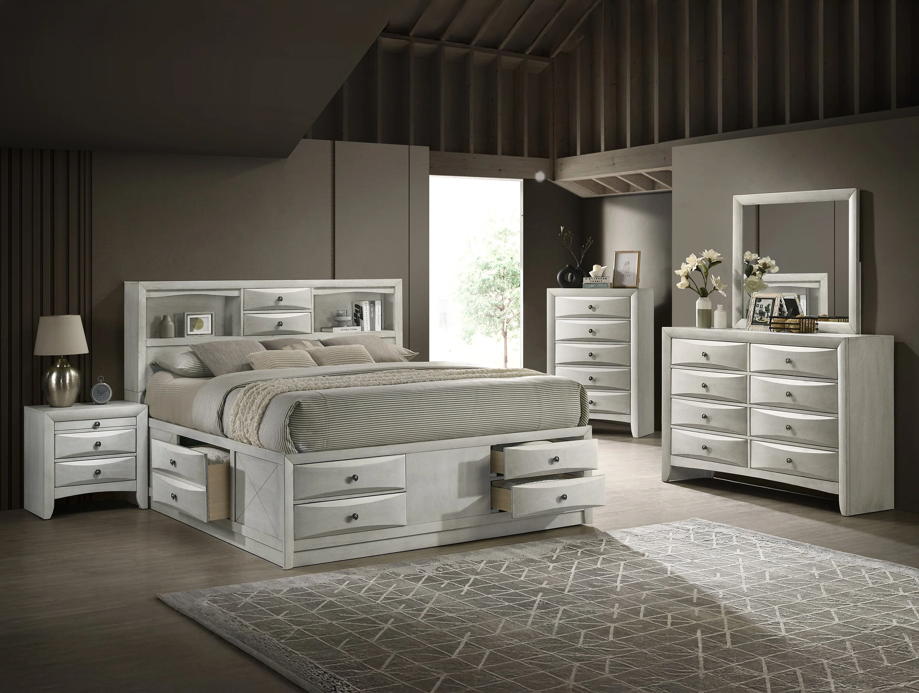 Emily White Nightstand - Image 4