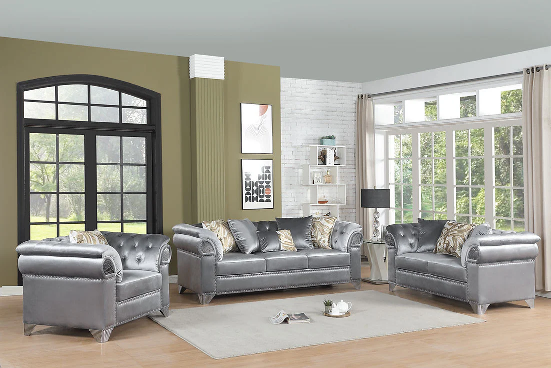 Emma Grey Living Room Set
